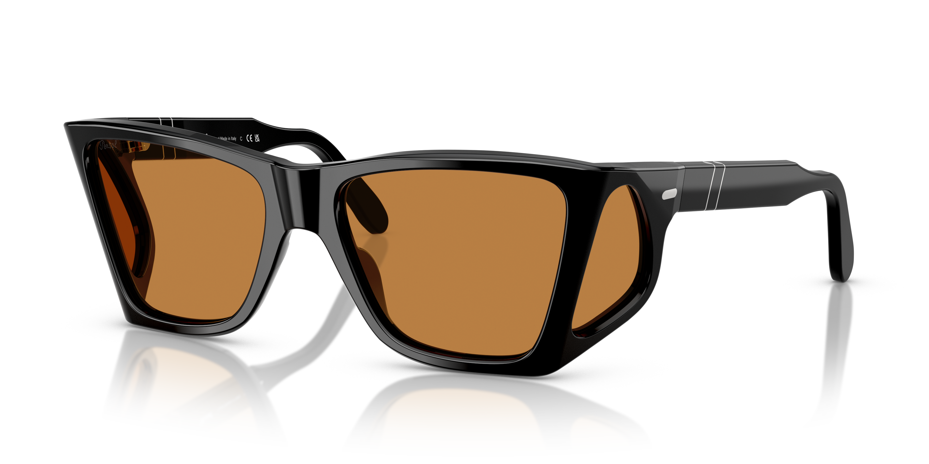 Persol サングラス Persol PO0009 with Black Frame and Yellow Lenses | Persol® US