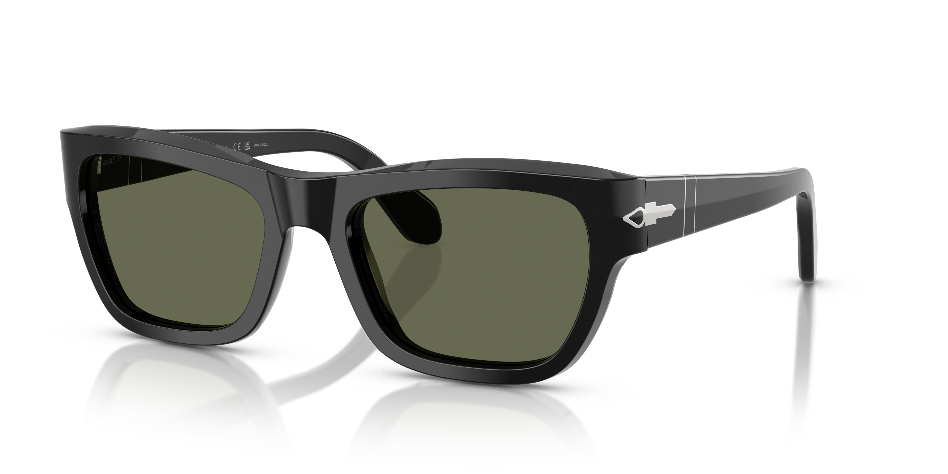 Persol PO0091S with Black Frame and Green Lenses | Persol® NL