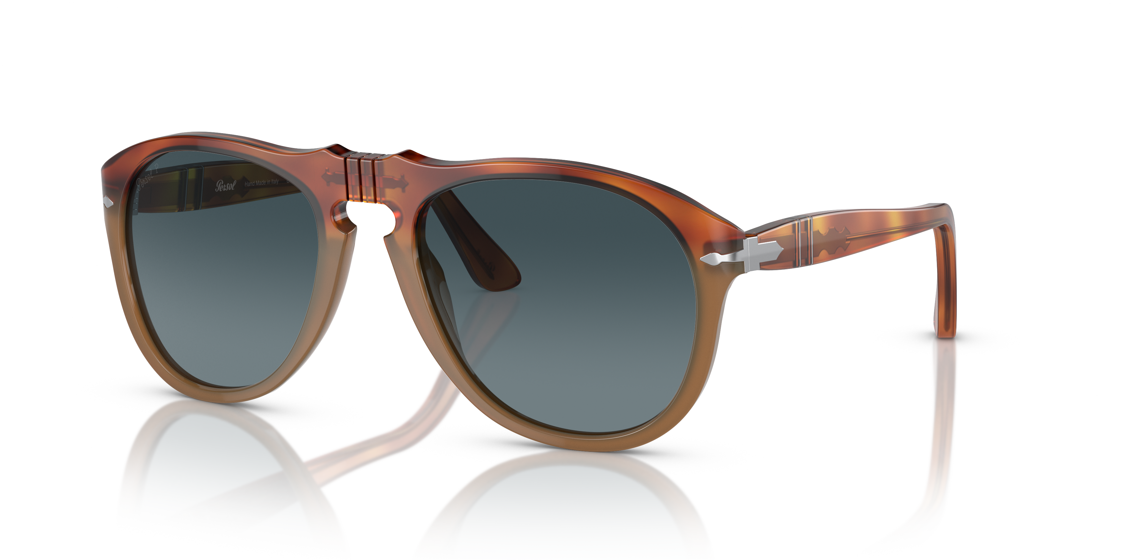 Persol 649 - Original with Resina E Sale Frame and Blue Lenses