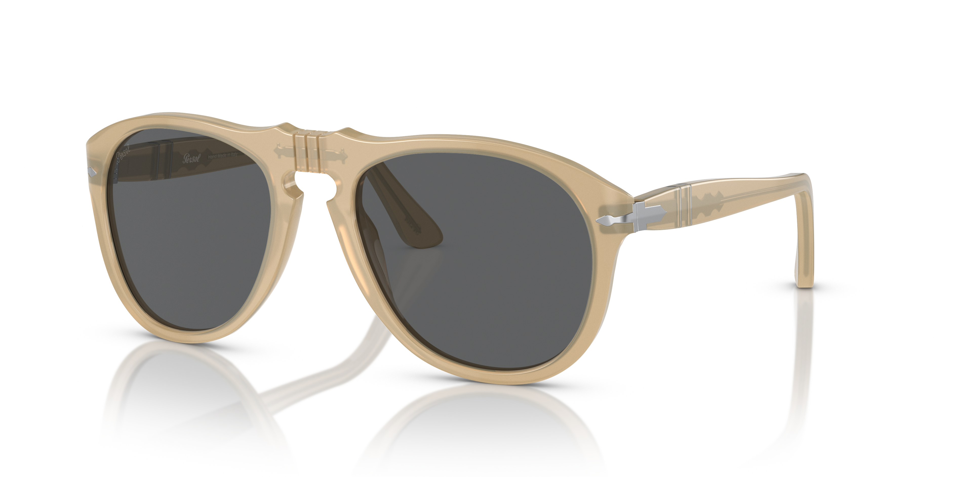 Persol 649 - Original with Opal Beige Frame and Grey Lenses