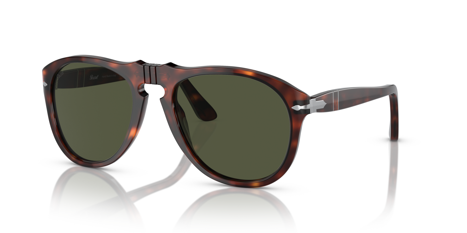 Persol 649 - Original with Havana Frame and Green Lenses | Persol® US