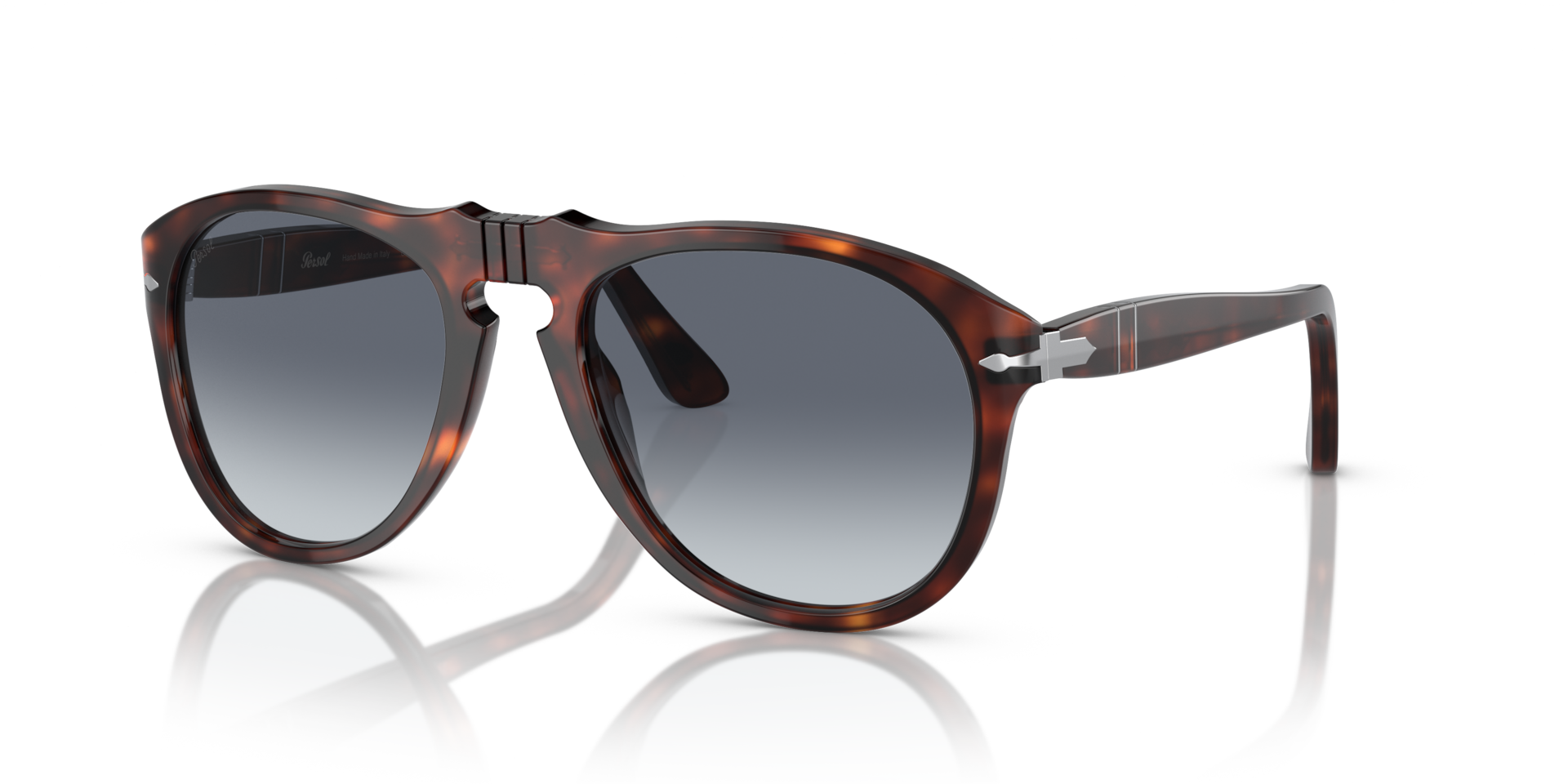 Persol 649 - Original with Havana Frame and Blue Lenses | Persol® US