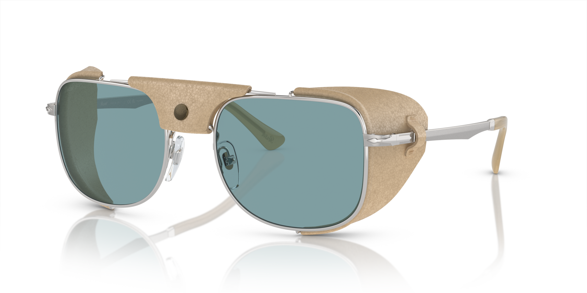 Persol PO1013SZ - Protector with Silver Frame and Blue Lenses