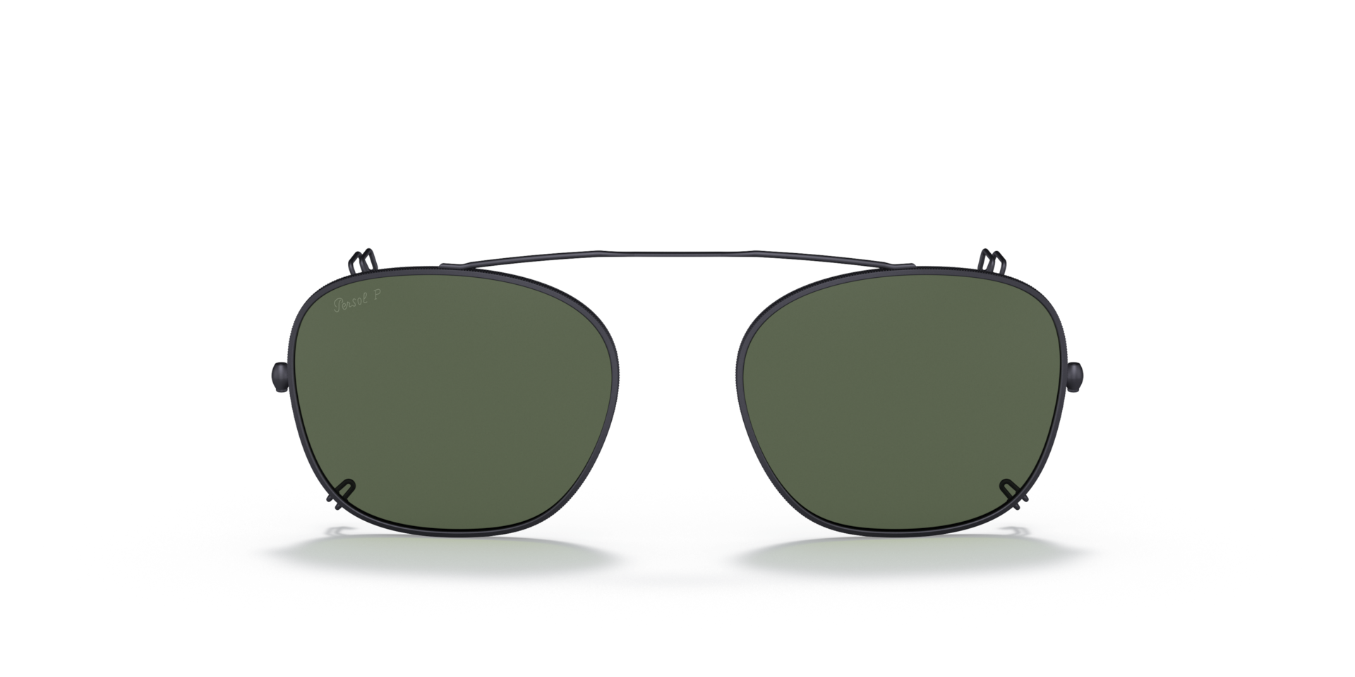Persol PO3007C Clip with Gunmetal Frame and Green Lenses | Persol® US