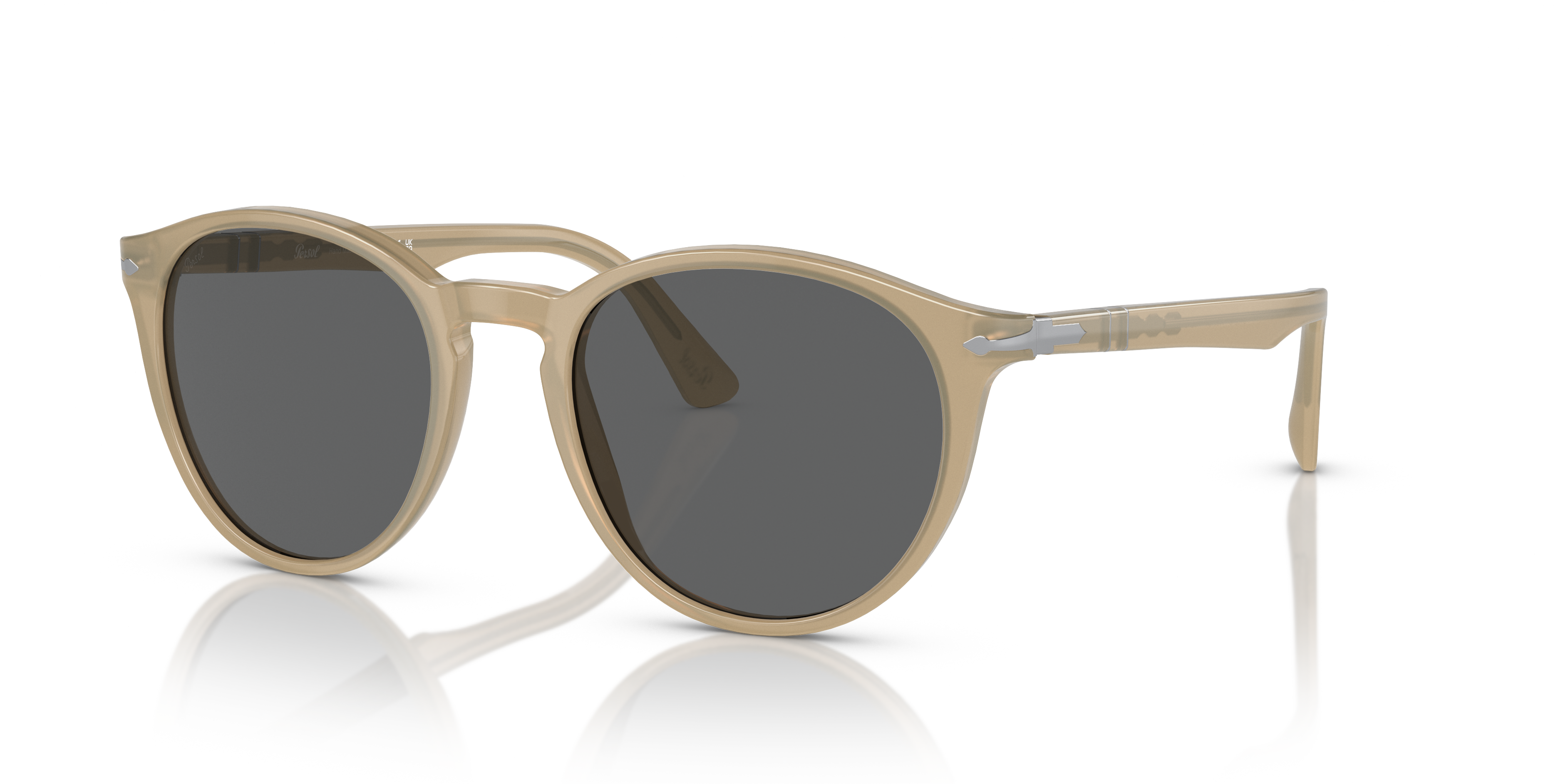 Persol PO3152S with Opal Beige Frame and Grey Lenses | Persol® US
