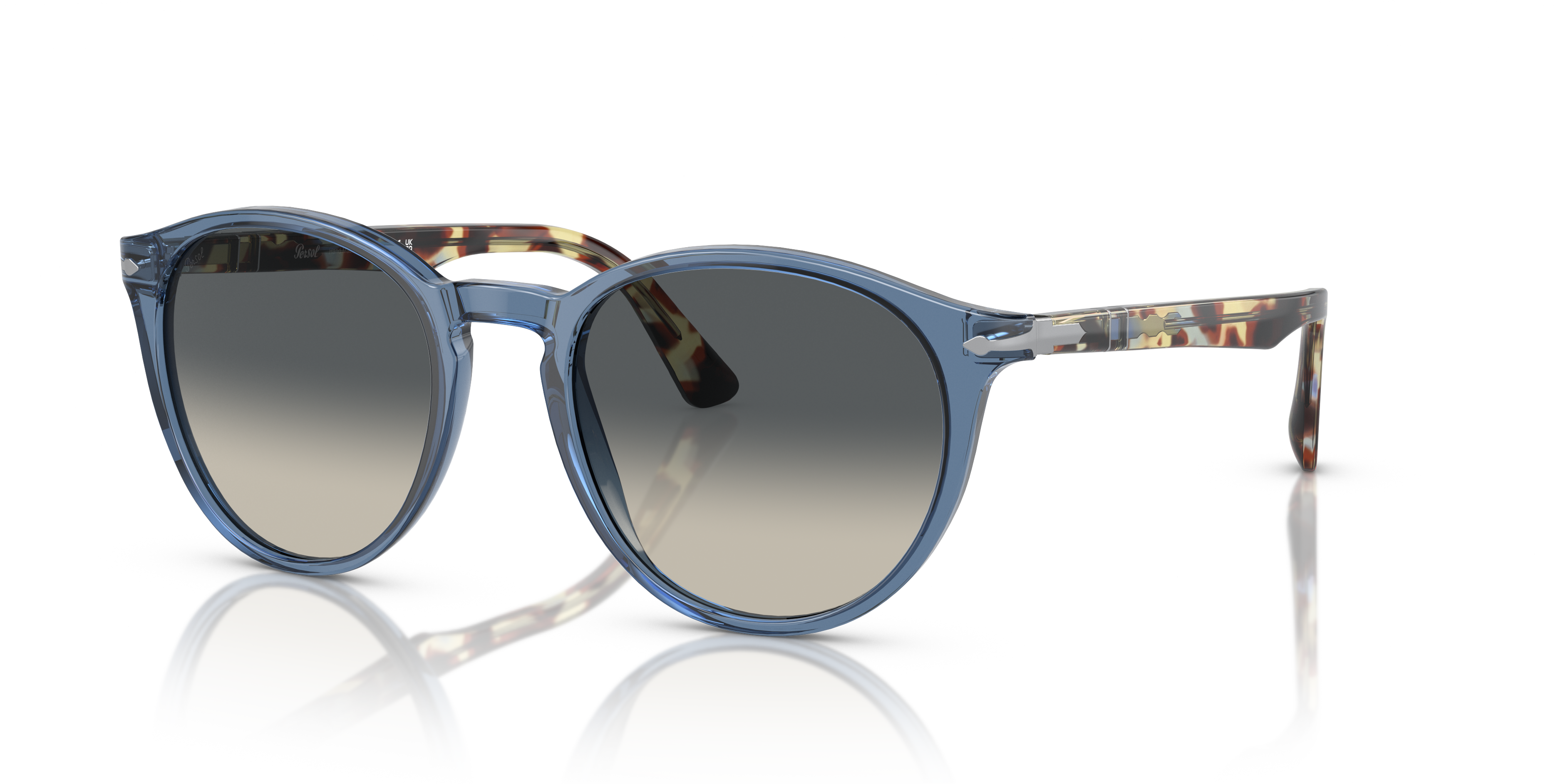 Persol PO3152S with Transparent Navy Frame and Grey Lenses