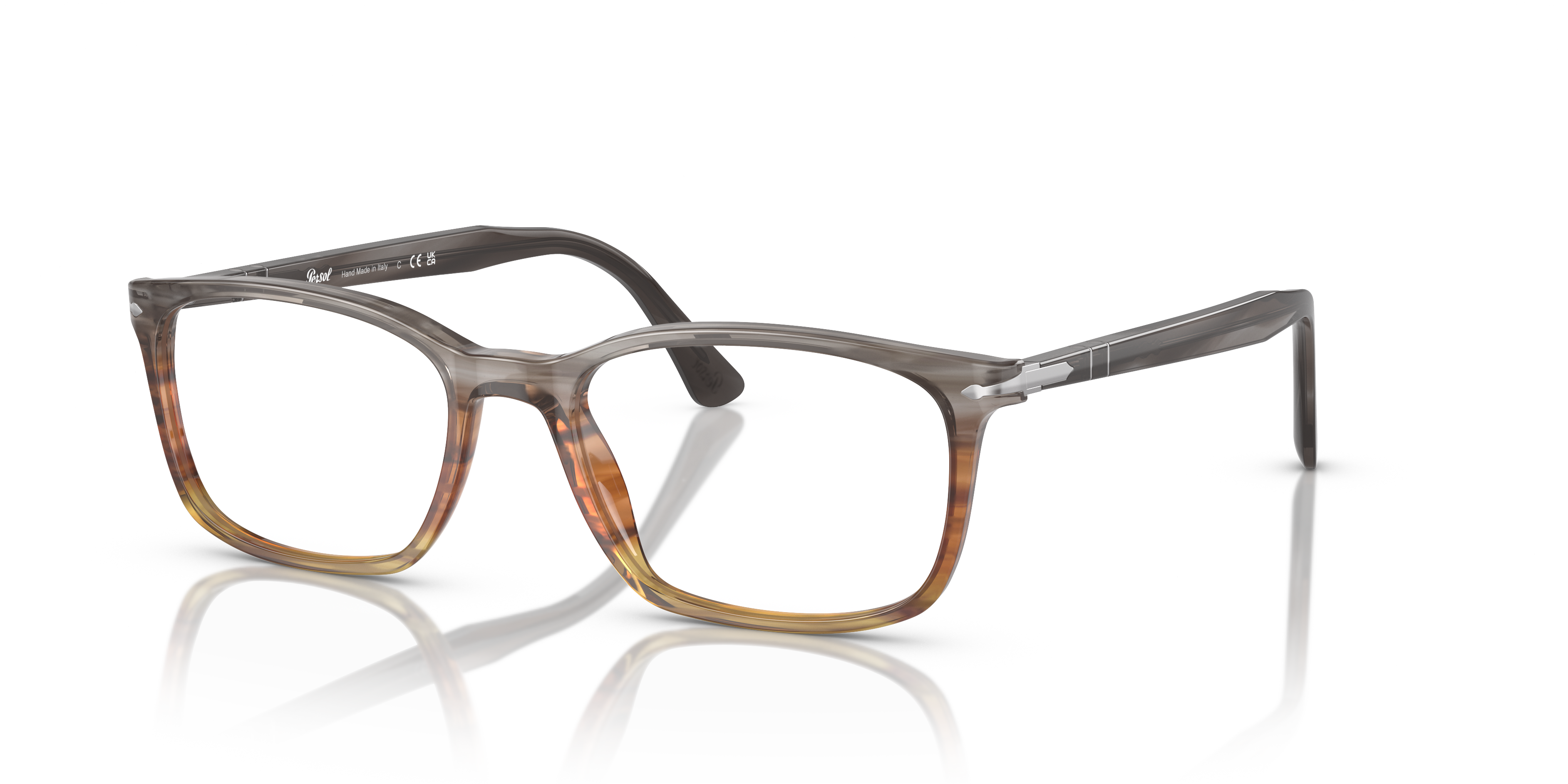 Persol PO3189V with Striped Grey/Gradient Brown Frame | Persol® US
