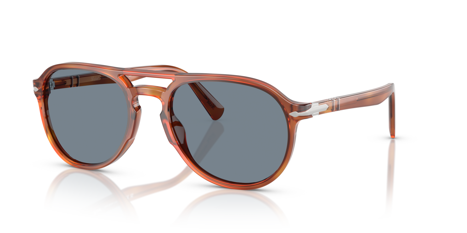 Persol PO3235S with Terra Di Siena Frame and Blue Lenses | Persol® US
