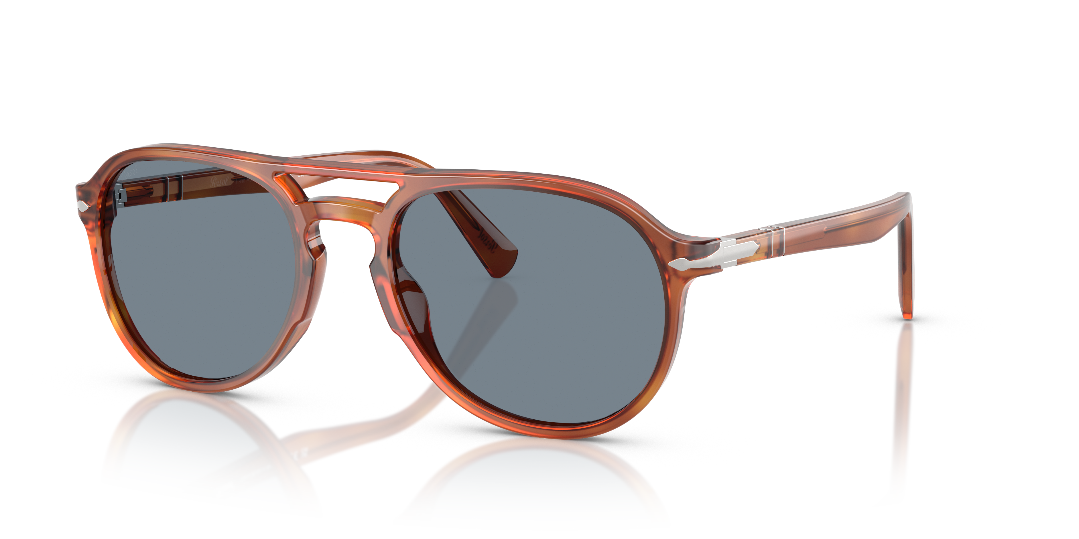 Persol PO3235S with Terra Di Siena Frame and Blue Lenses | Persol® US