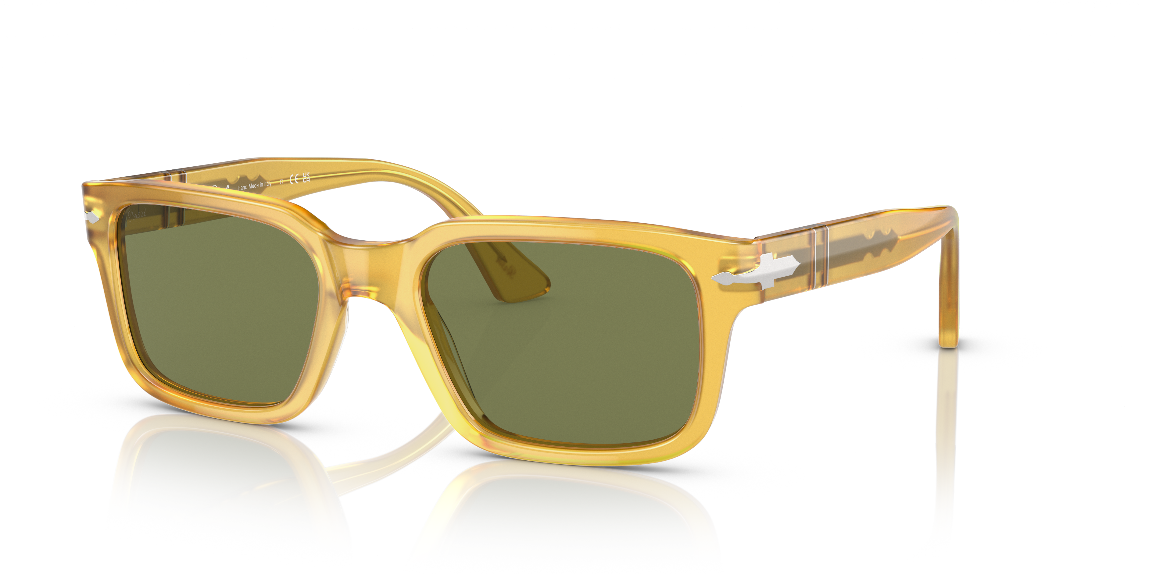 Persol PO3272S with Honey Frame and Green Lenses | Persol® US