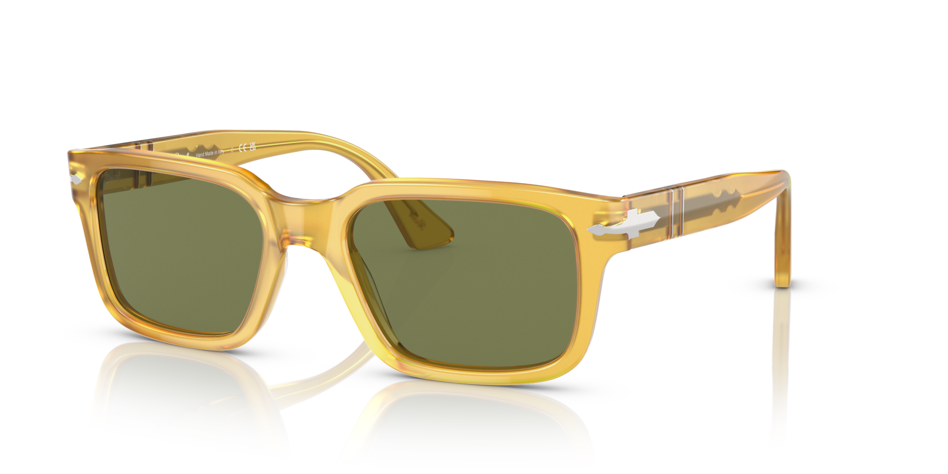 Persol PO3272S with Honey Frame and Green Lenses | Persol® US