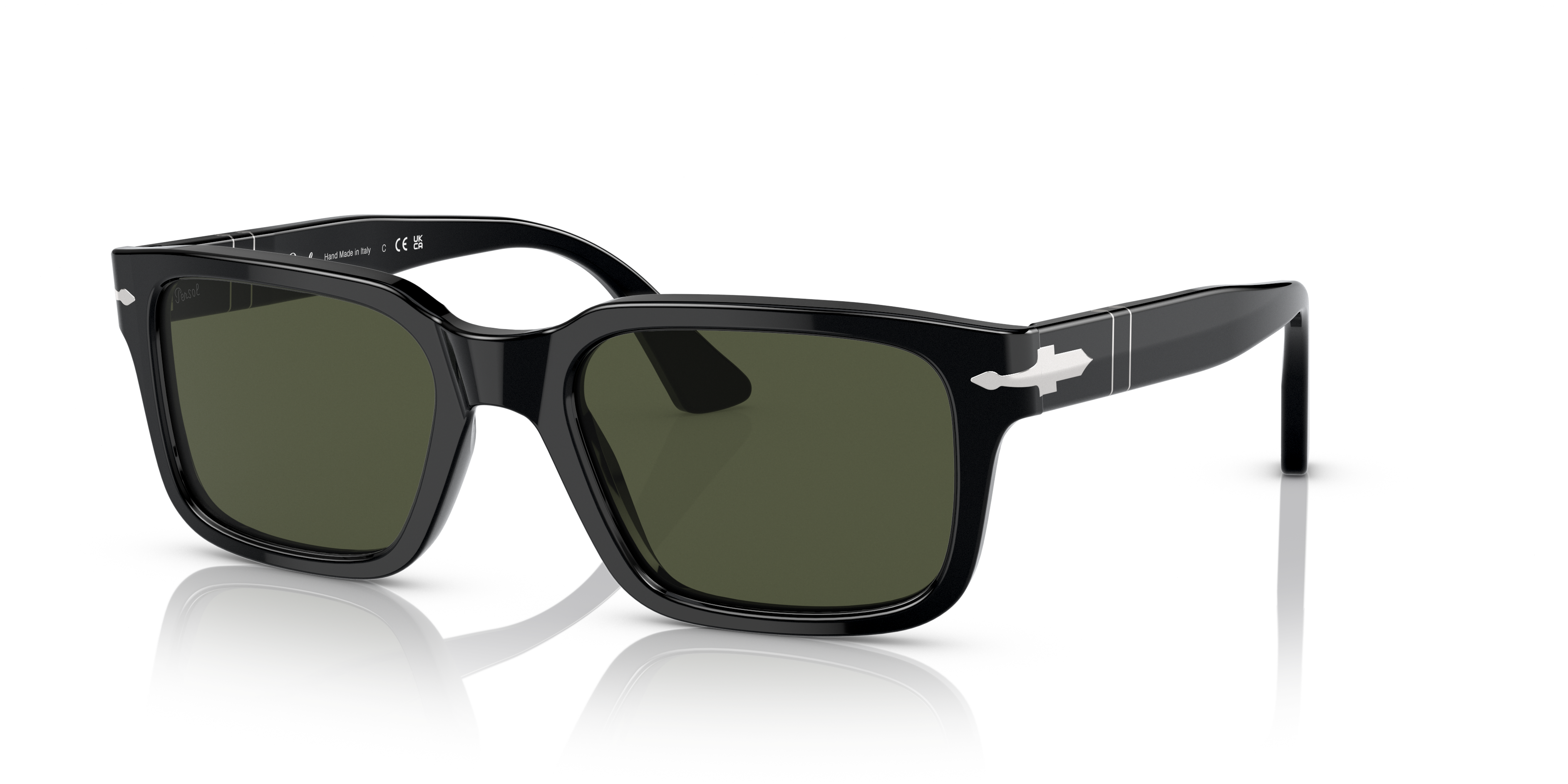 Persol PO3272S with Black Frame and Green Lenses | Persol® US