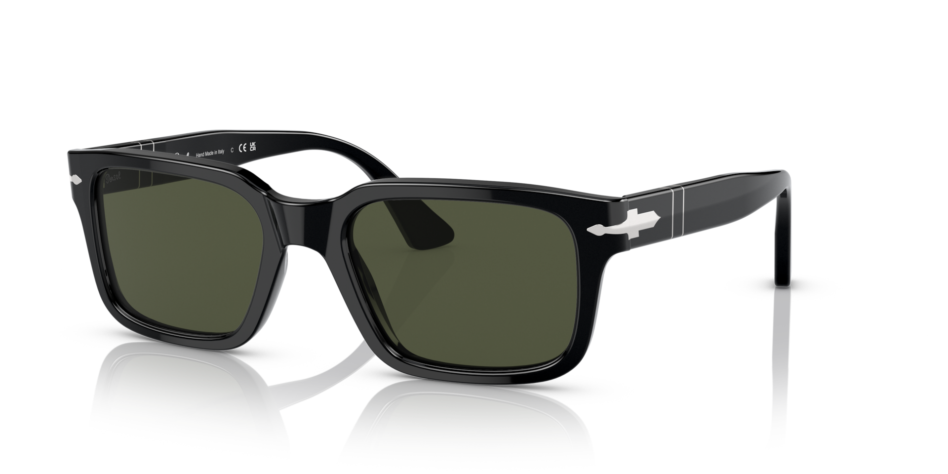 Persol PO3272S with Black Frame and Green Lenses | Persol® US
