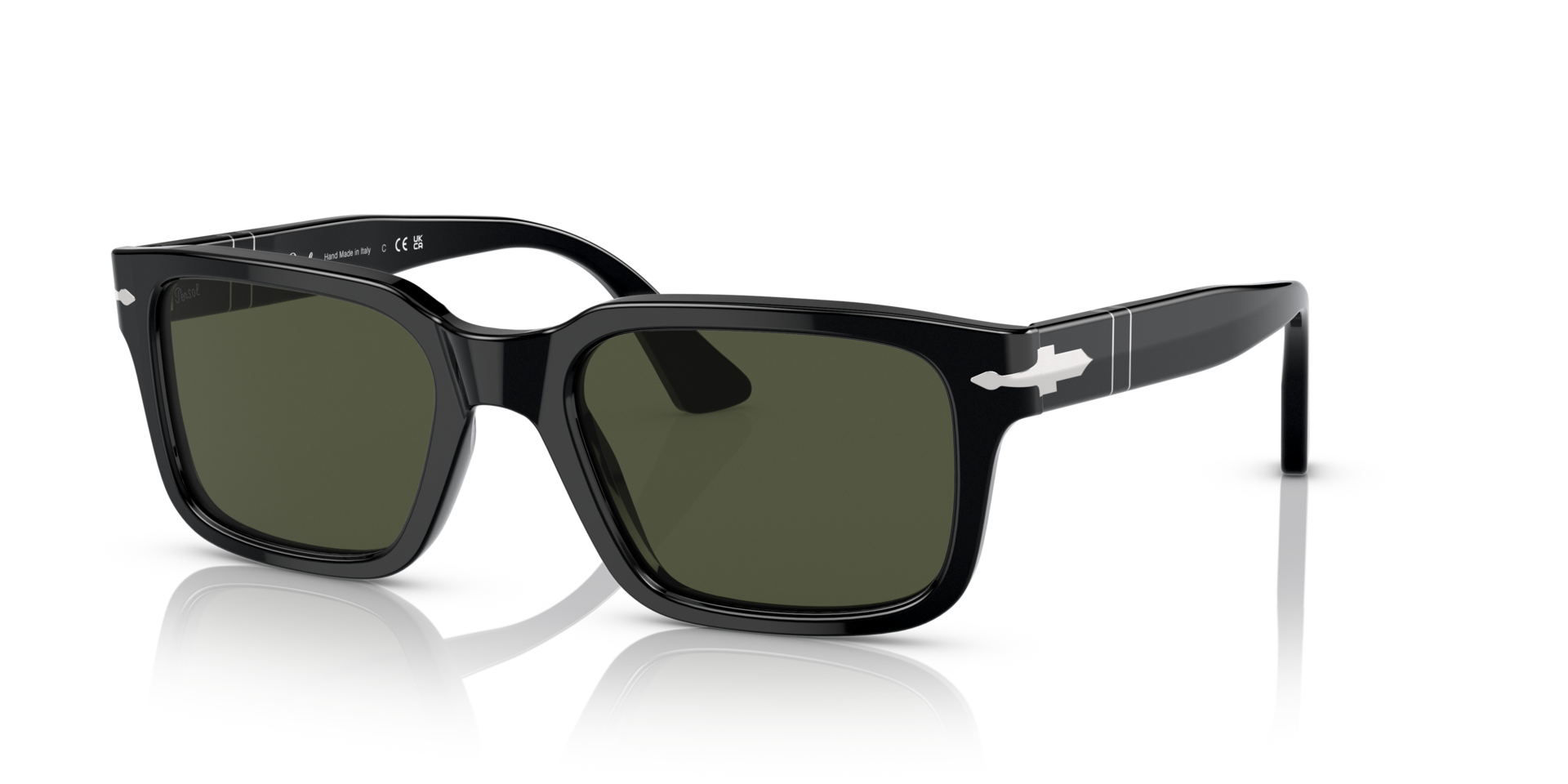 Persol PO3272S with Black Frame and Green Lenses | Persol® US