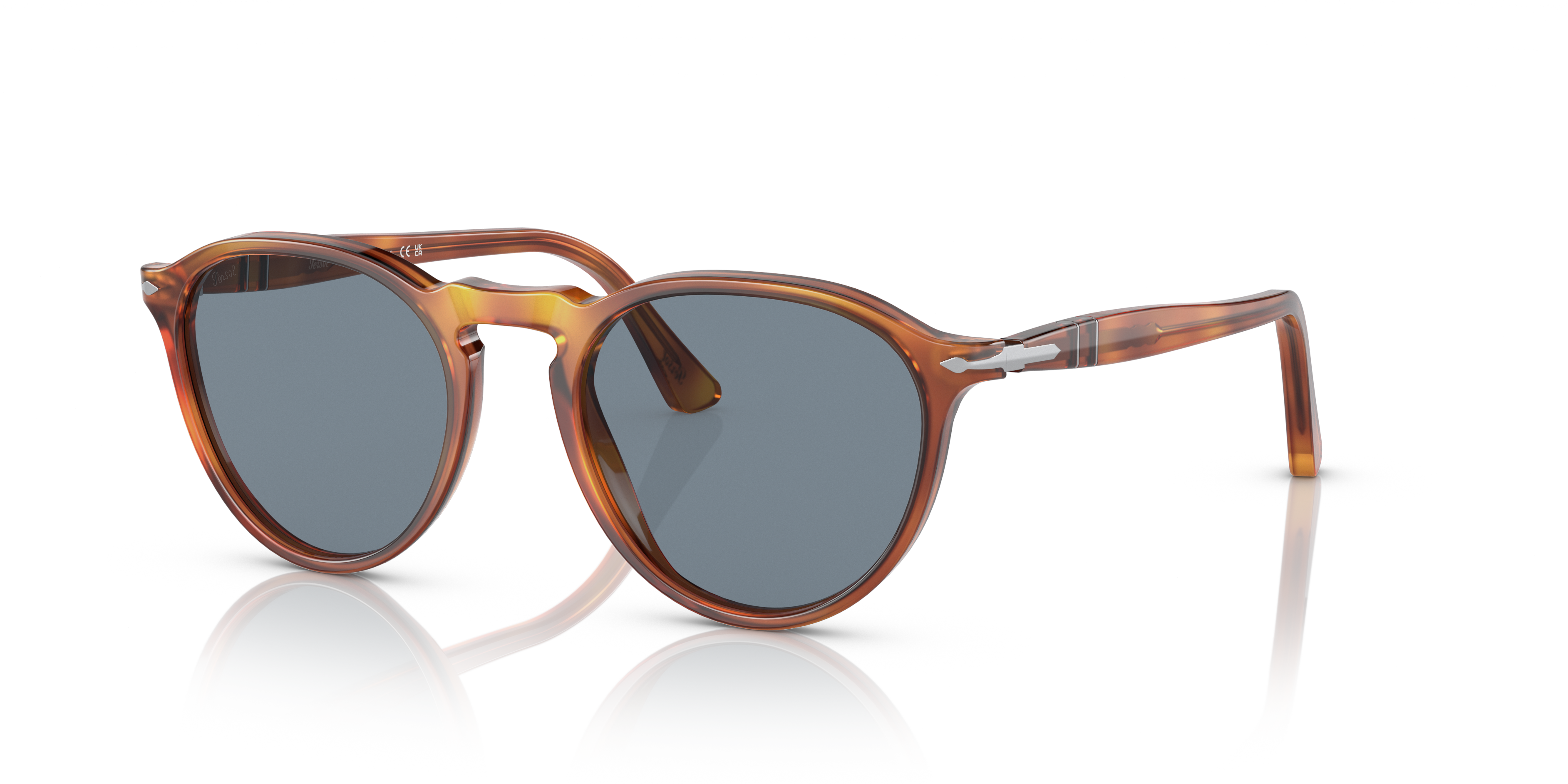 Persol PO3286S with Terra Di Siena Frame and Blue Lenses | Persol® US