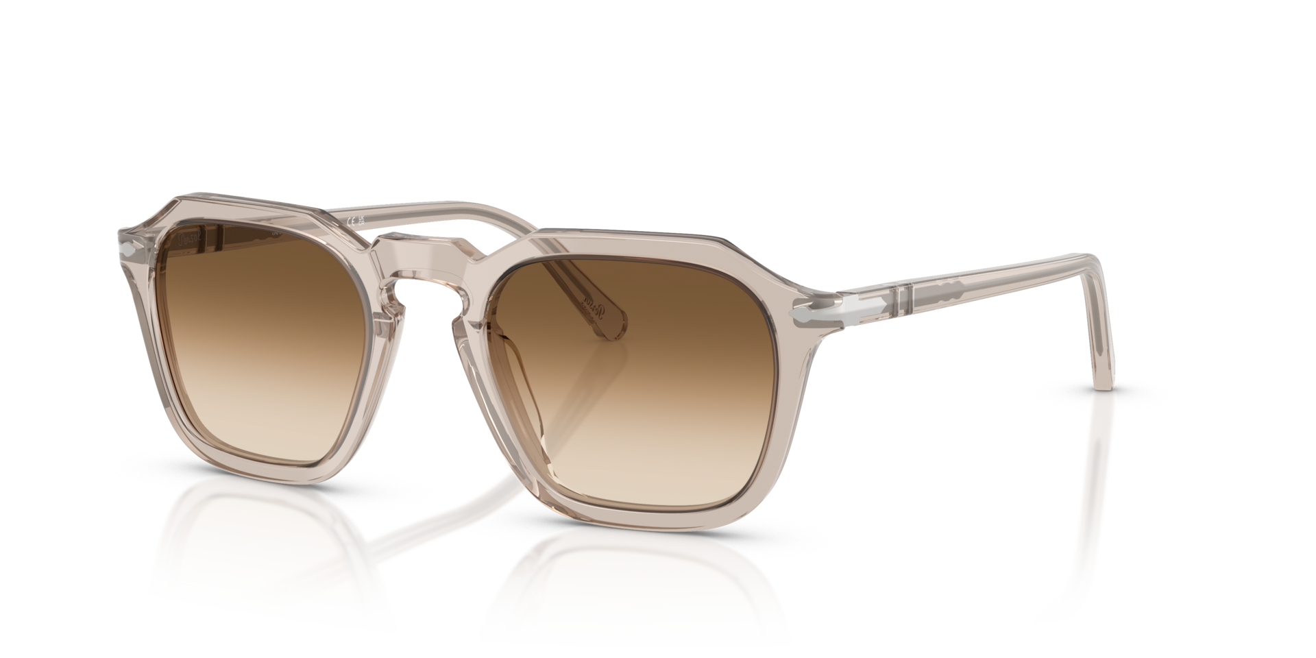 Persol PO3292S with Transparent Brown Grey Frame and Brown Lenses