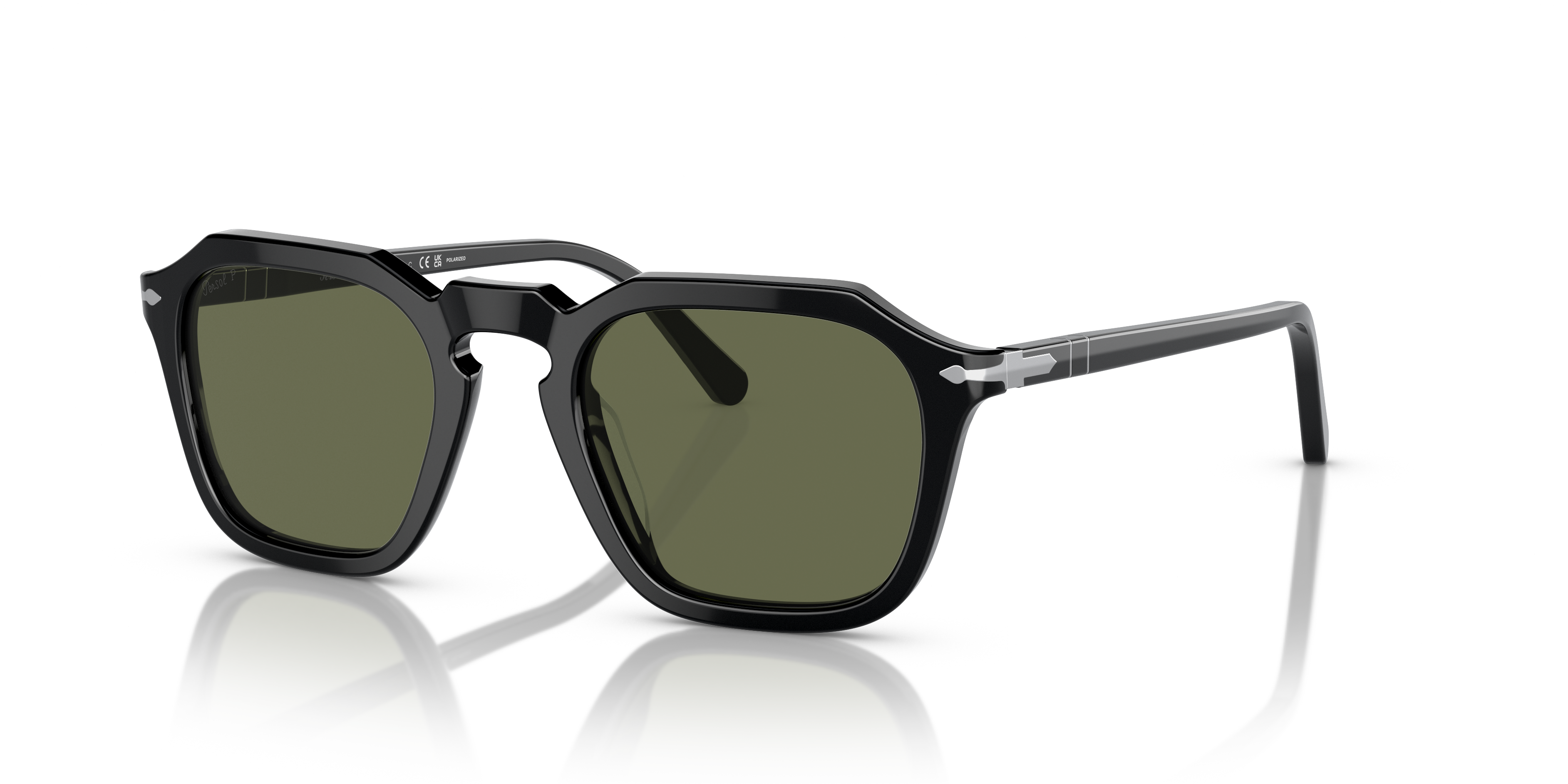 Persol PO3292S with Black Frame and Green Lenses | Persol® US