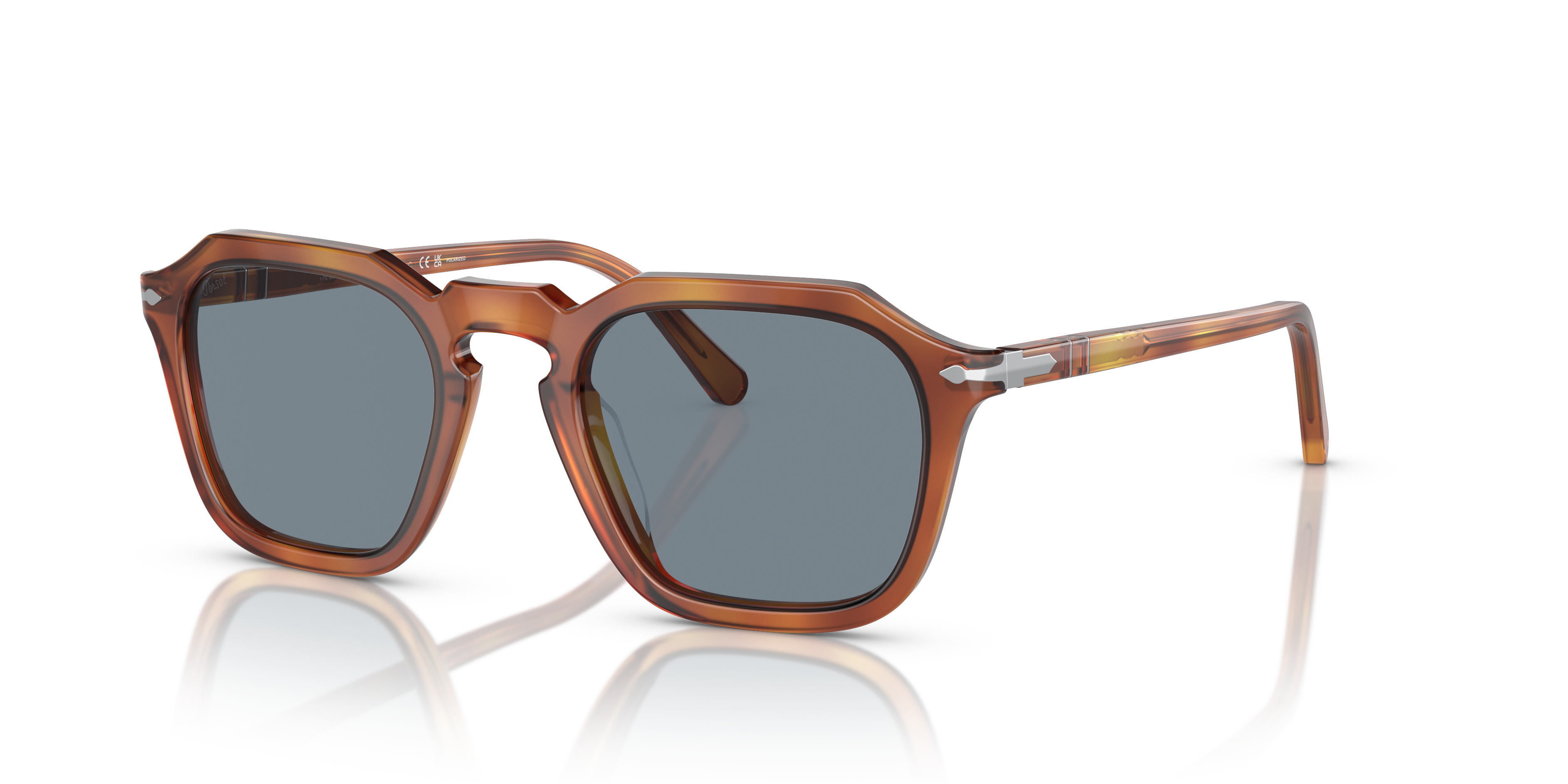 Persol PO3292S with Terra Di Siena Frame and Blue Lenses | Persol® US