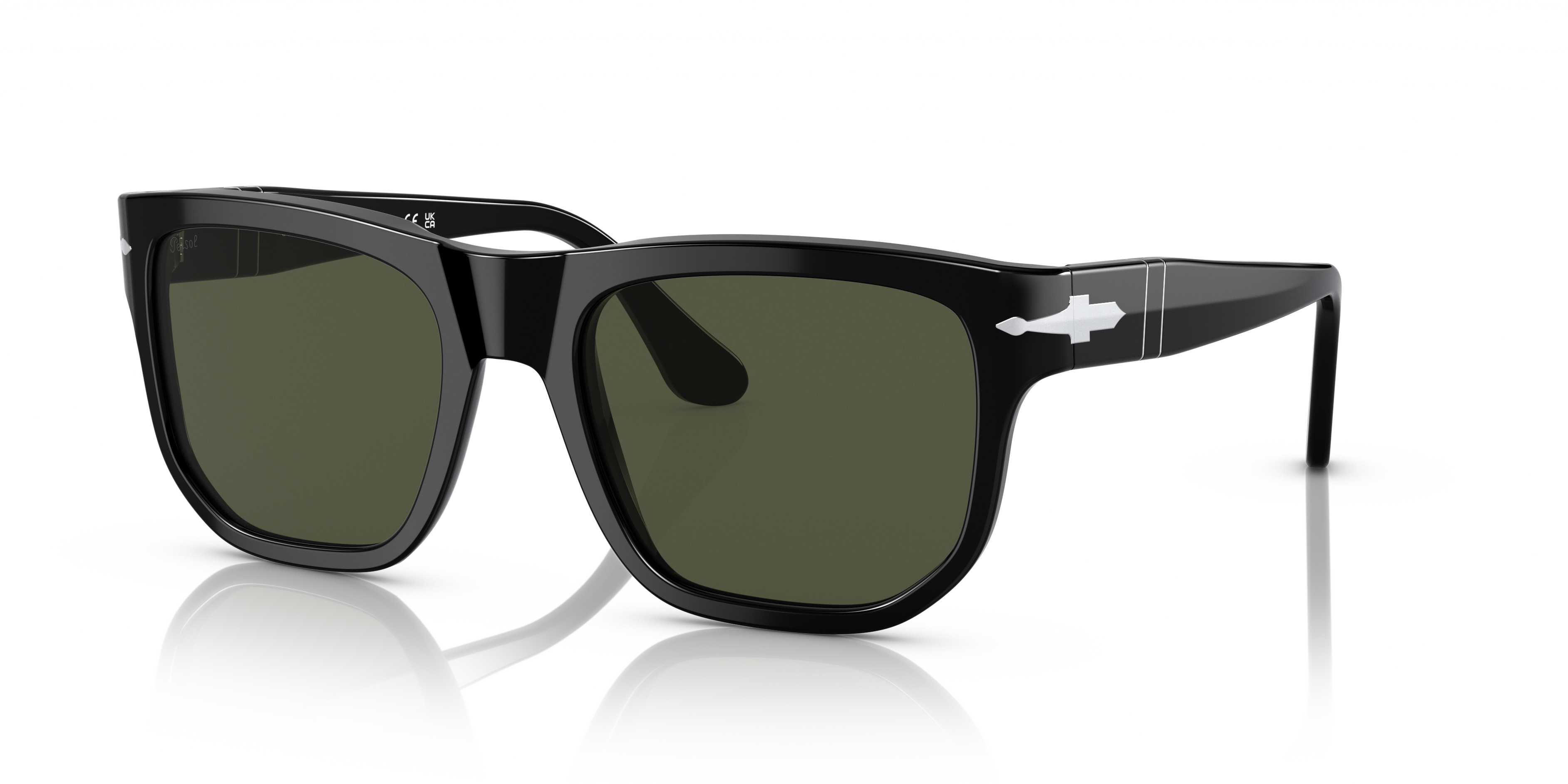 Persol PO3306S with Black Frame and Green Lenses | Persol® US
