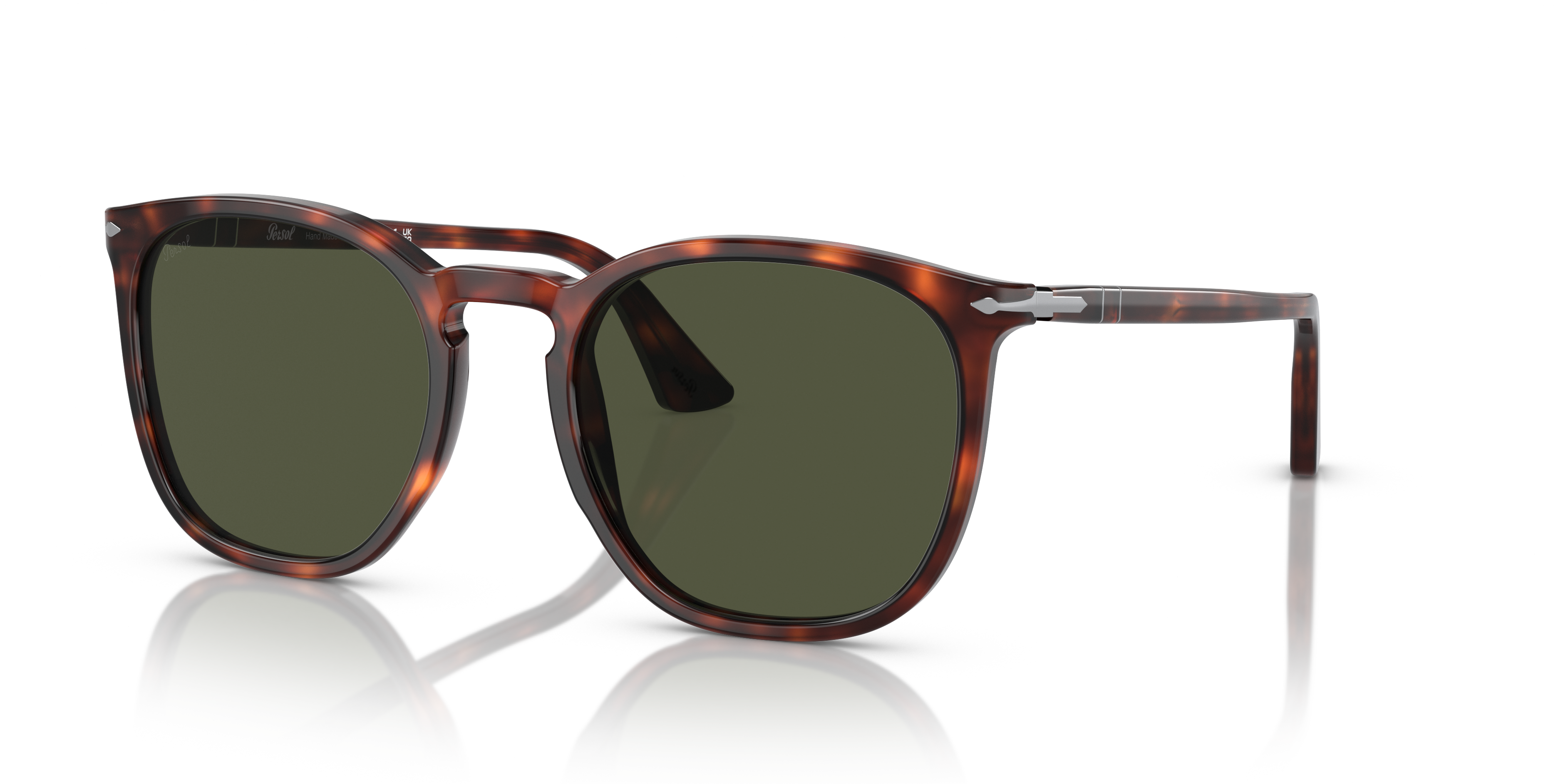 Persol PO3316S with Havana Frame and Green Lenses | Persol® US