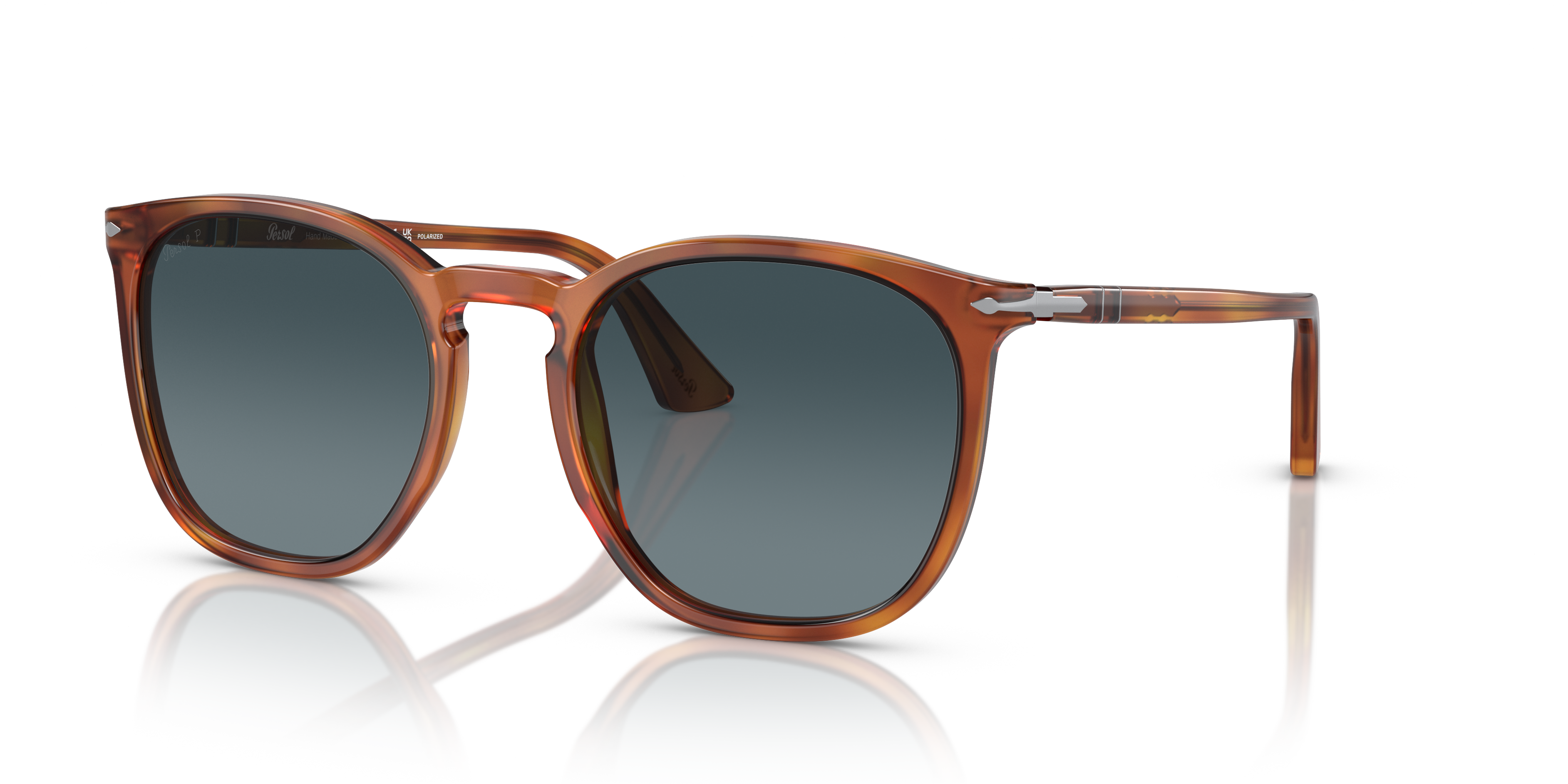 Persol PO3316S with Terra Di Siena Frame and Blue Lenses | Persol® US