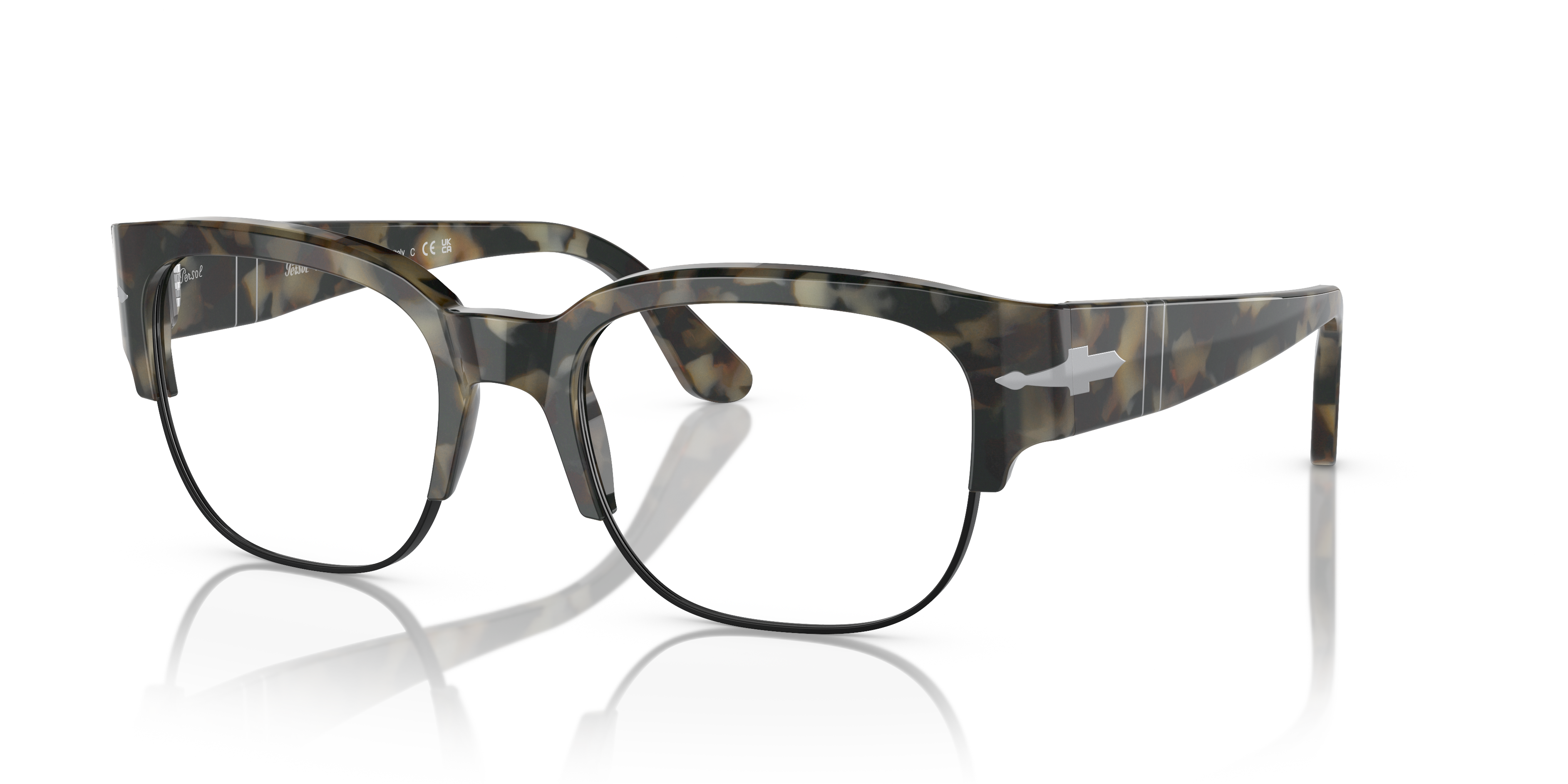 Persol PO3319S with Brown Tortoise Frame and Blue Lenses | Persol® US