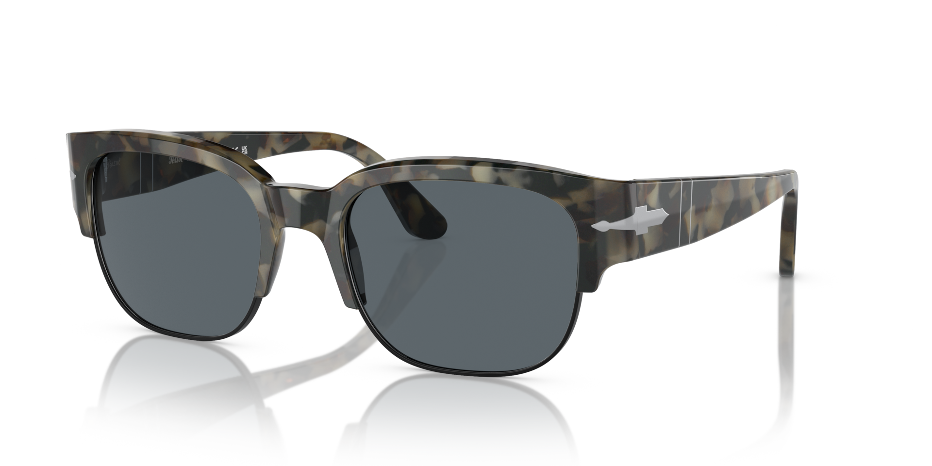Persol PO3319S - Tom with Brown Tortoise Frame and Blue Lenses