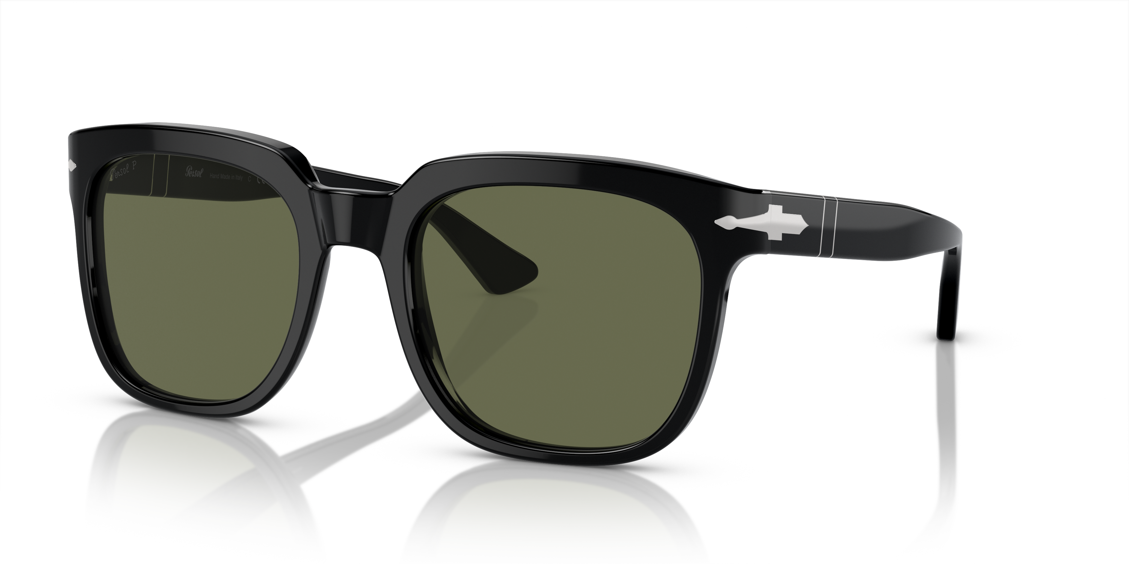 Persol PO3323S with Black Frame and Green Lenses | Persol® US