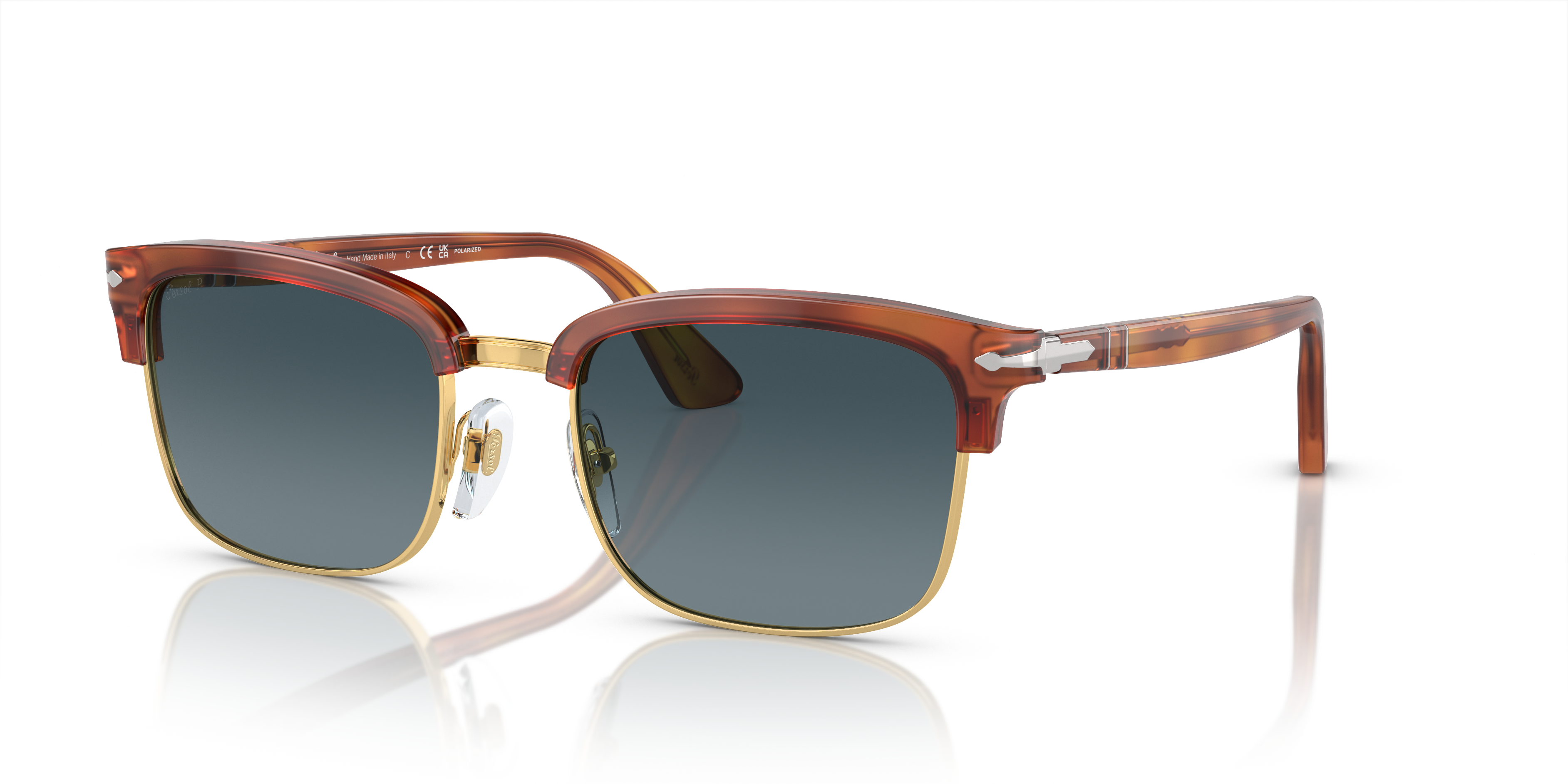 Persol PO3327S with Terra Di Siena Frame and Blue Lenses | Persol® US