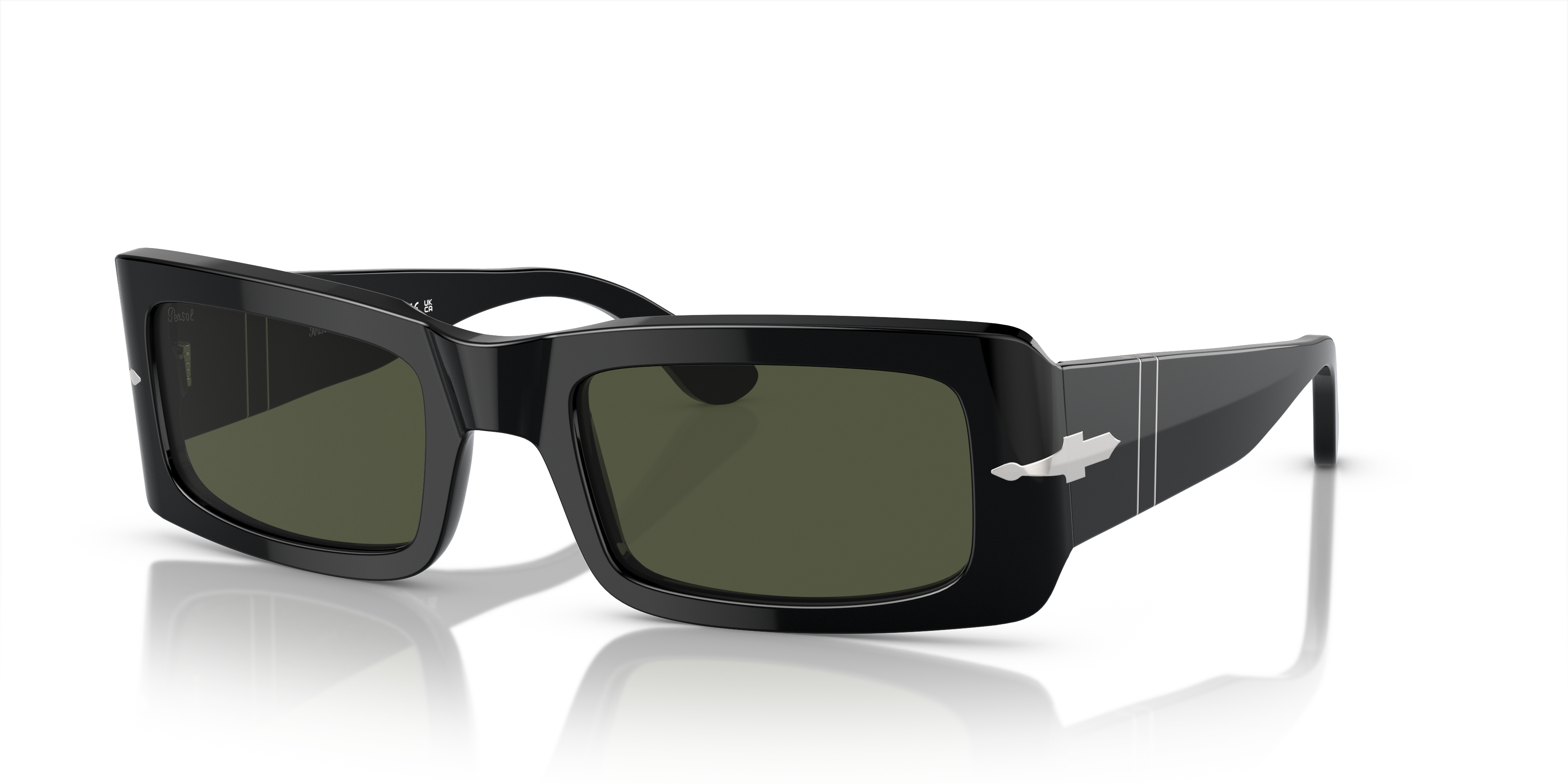 Persol Francis with Black Frame and Green Lenses | Persol® US