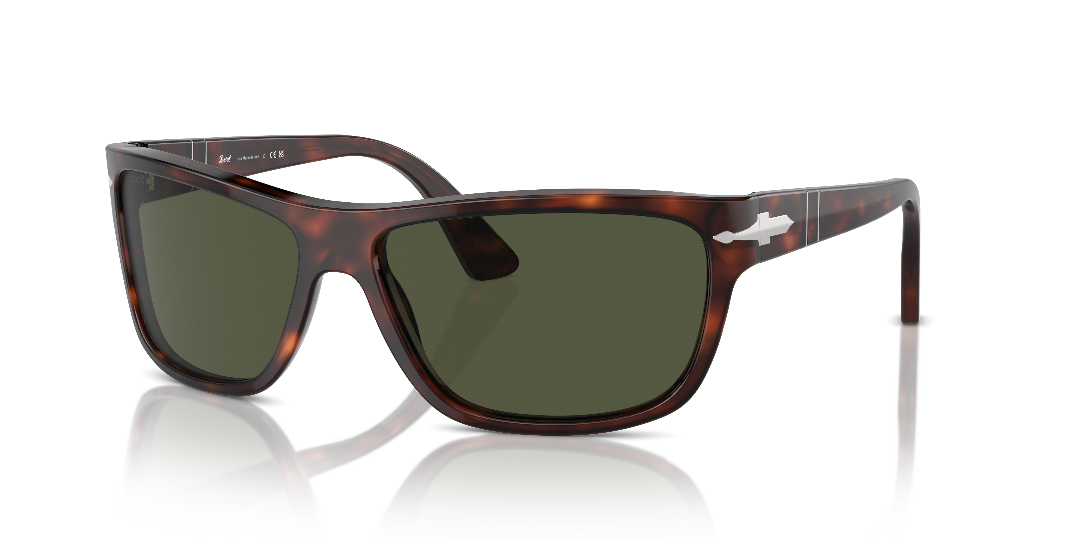 Persol PO3342S with Havana Frame and Green Lenses | Persol® US
