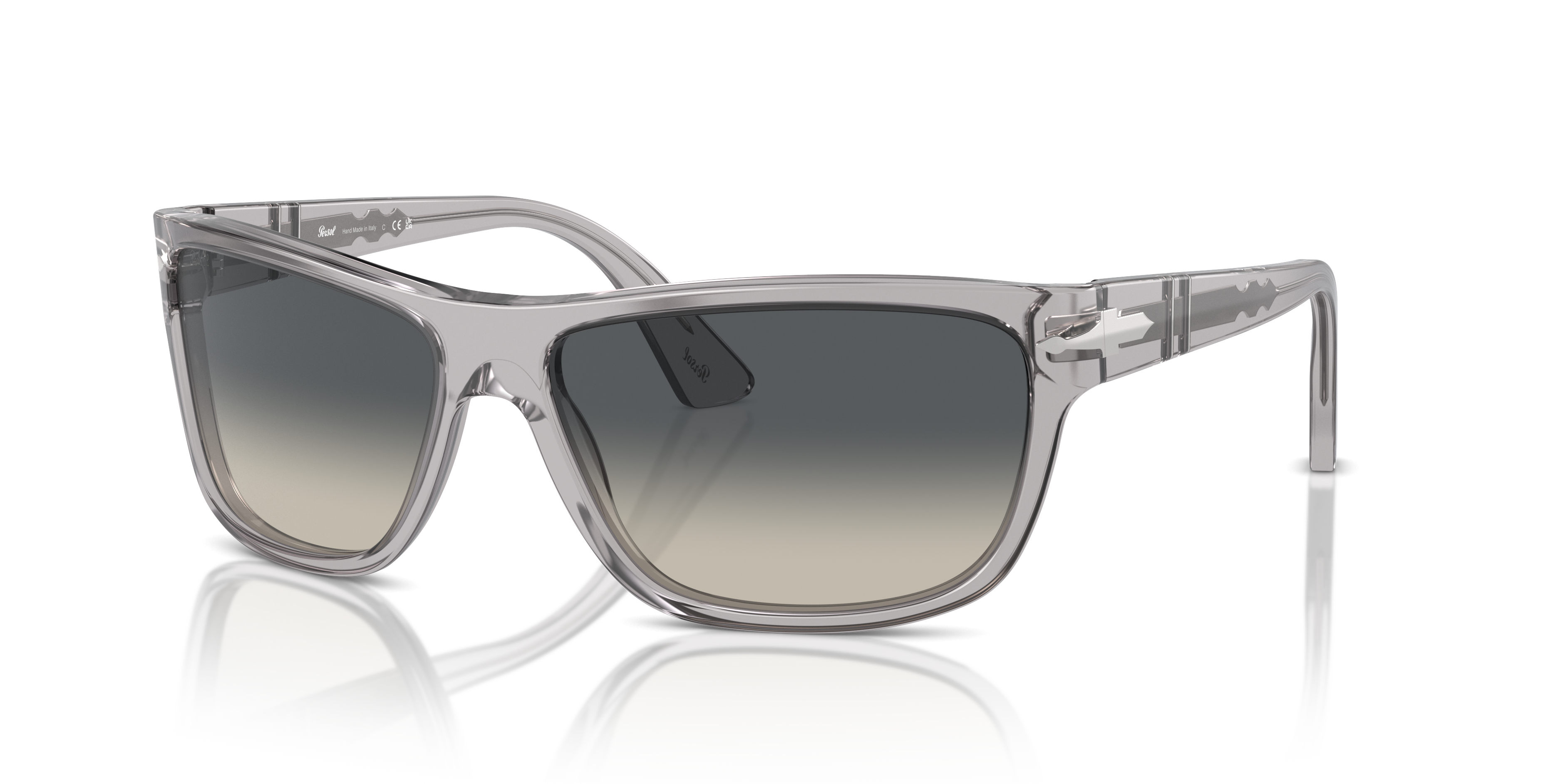 Persol PO3342S with Transparent Grey Frame and Grey Lenses
