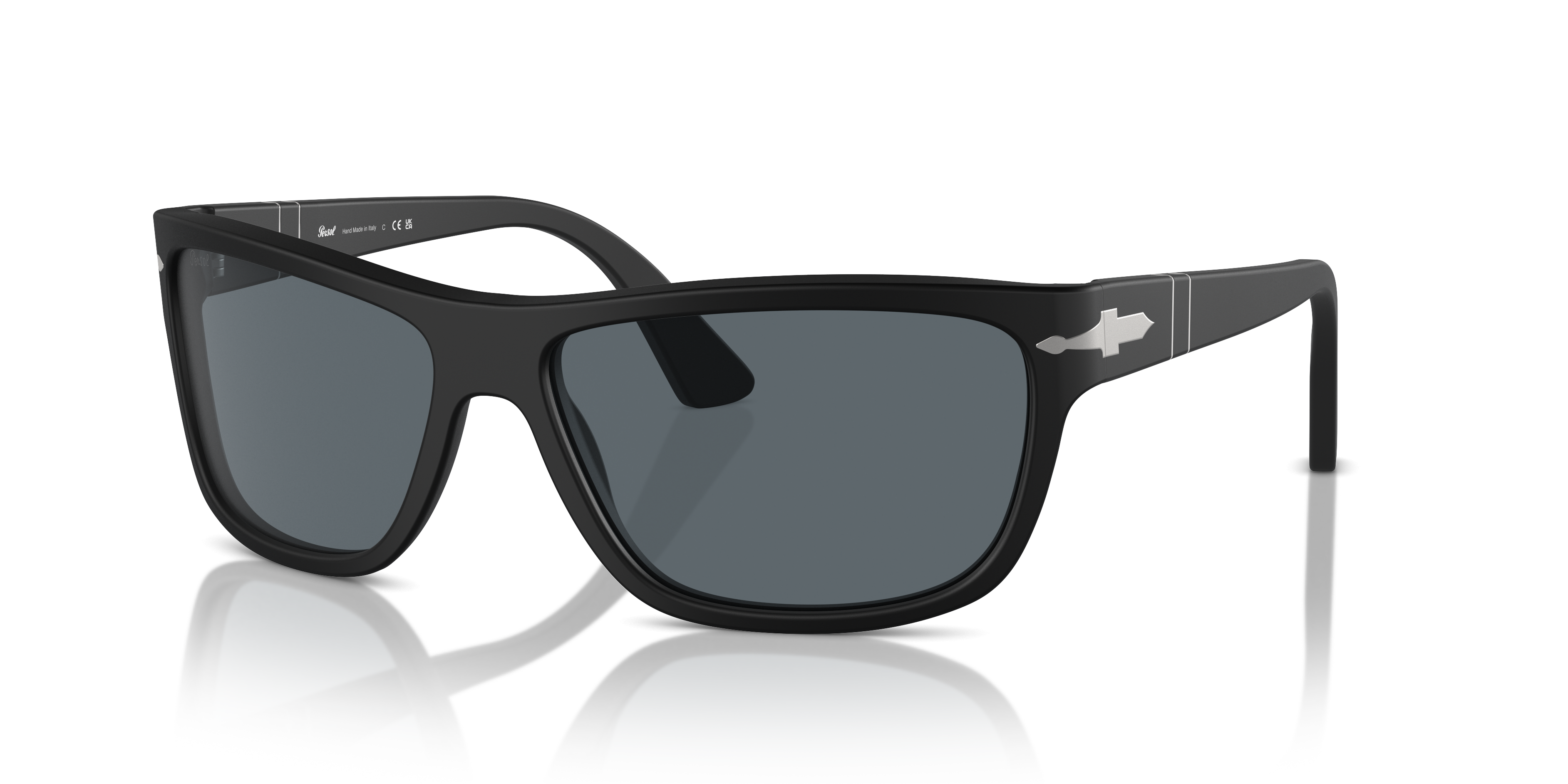 Persol PO3342S with Matte Black Frame and Blue Lenses | Persol® US
