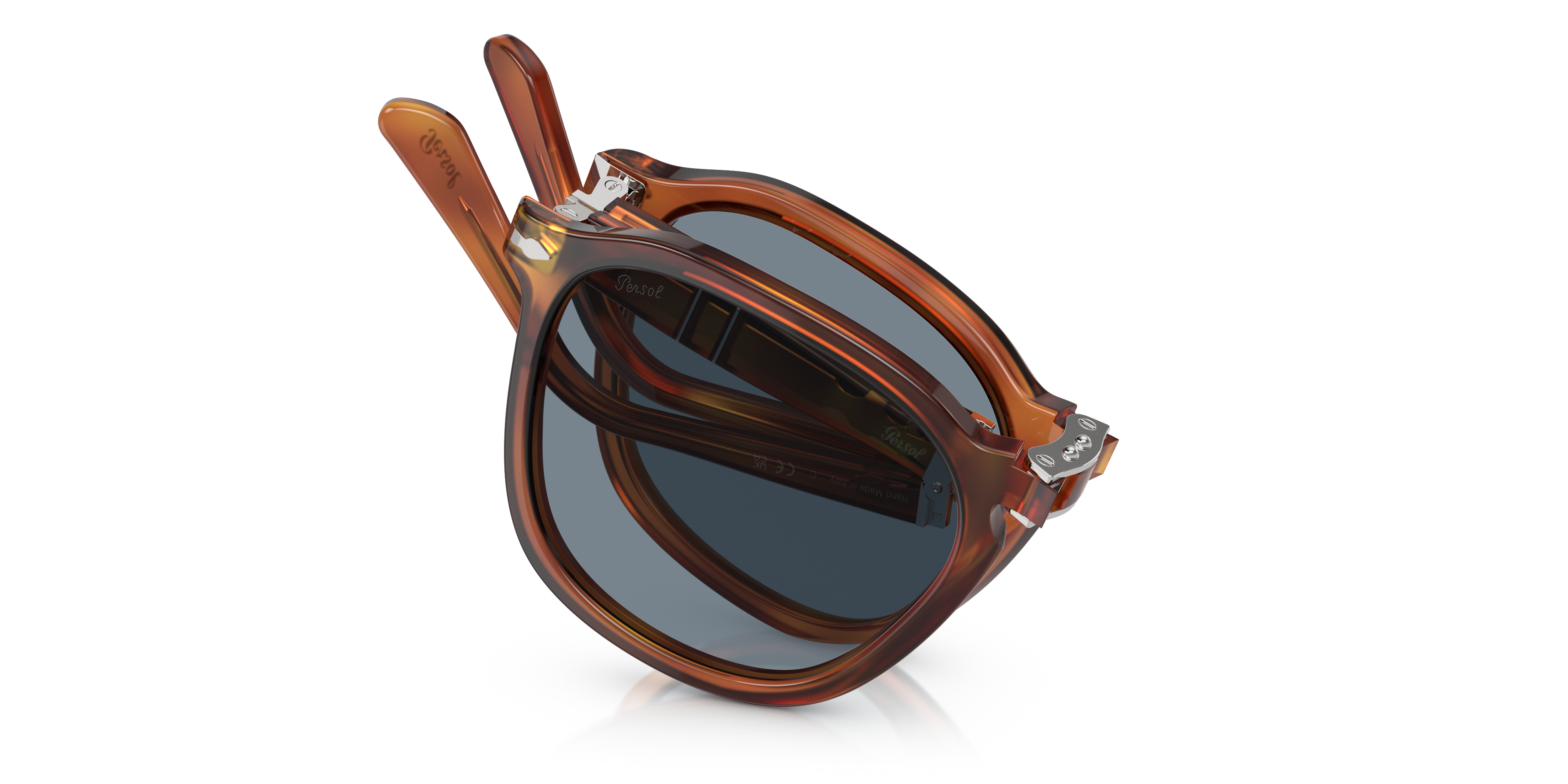 Persol PO3345S with Terra Di Siena Frame and Blue Lenses | Persol® US