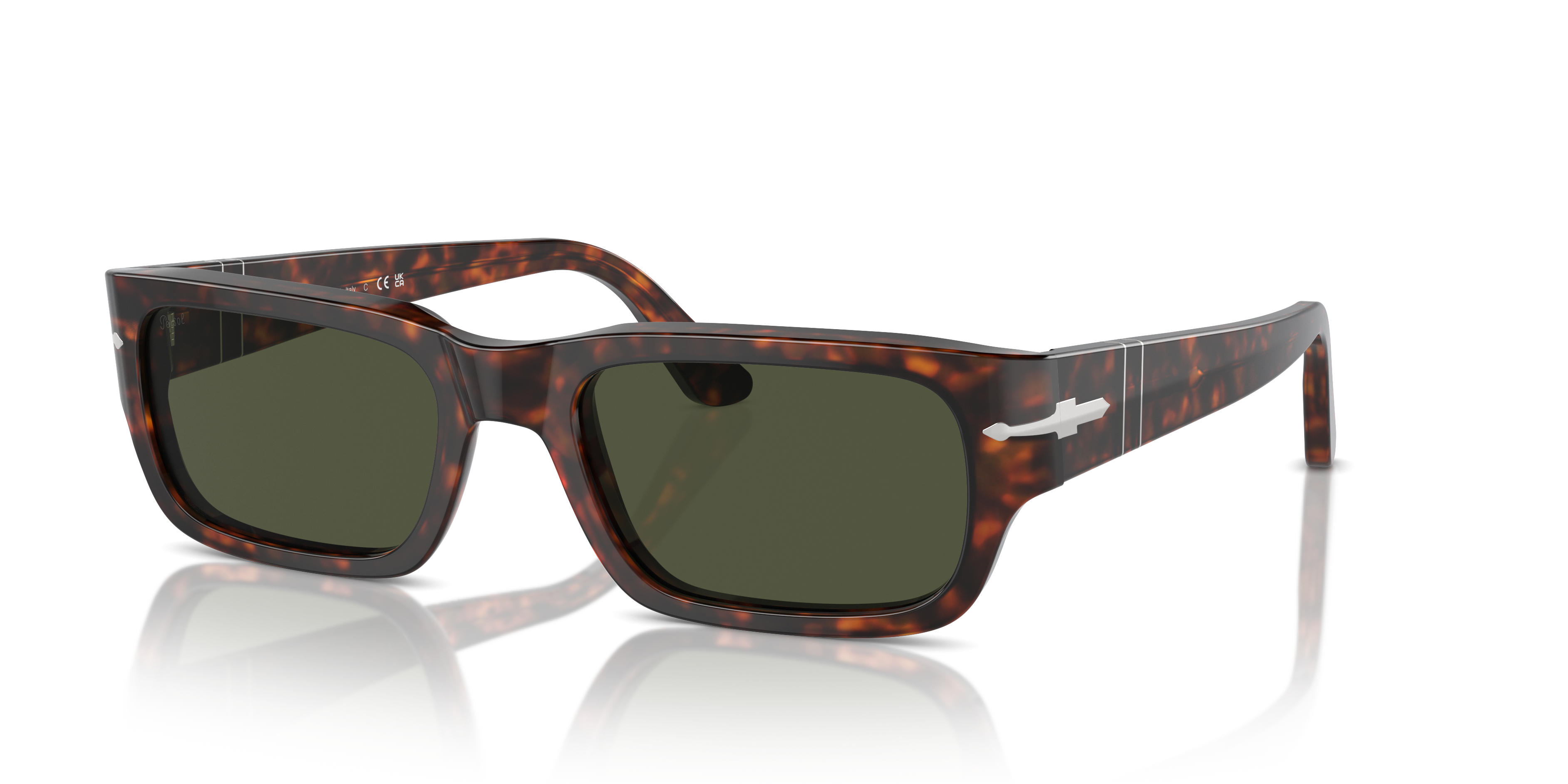 Persol Adrien with Havana Frame and Green Lenses | Persol® US