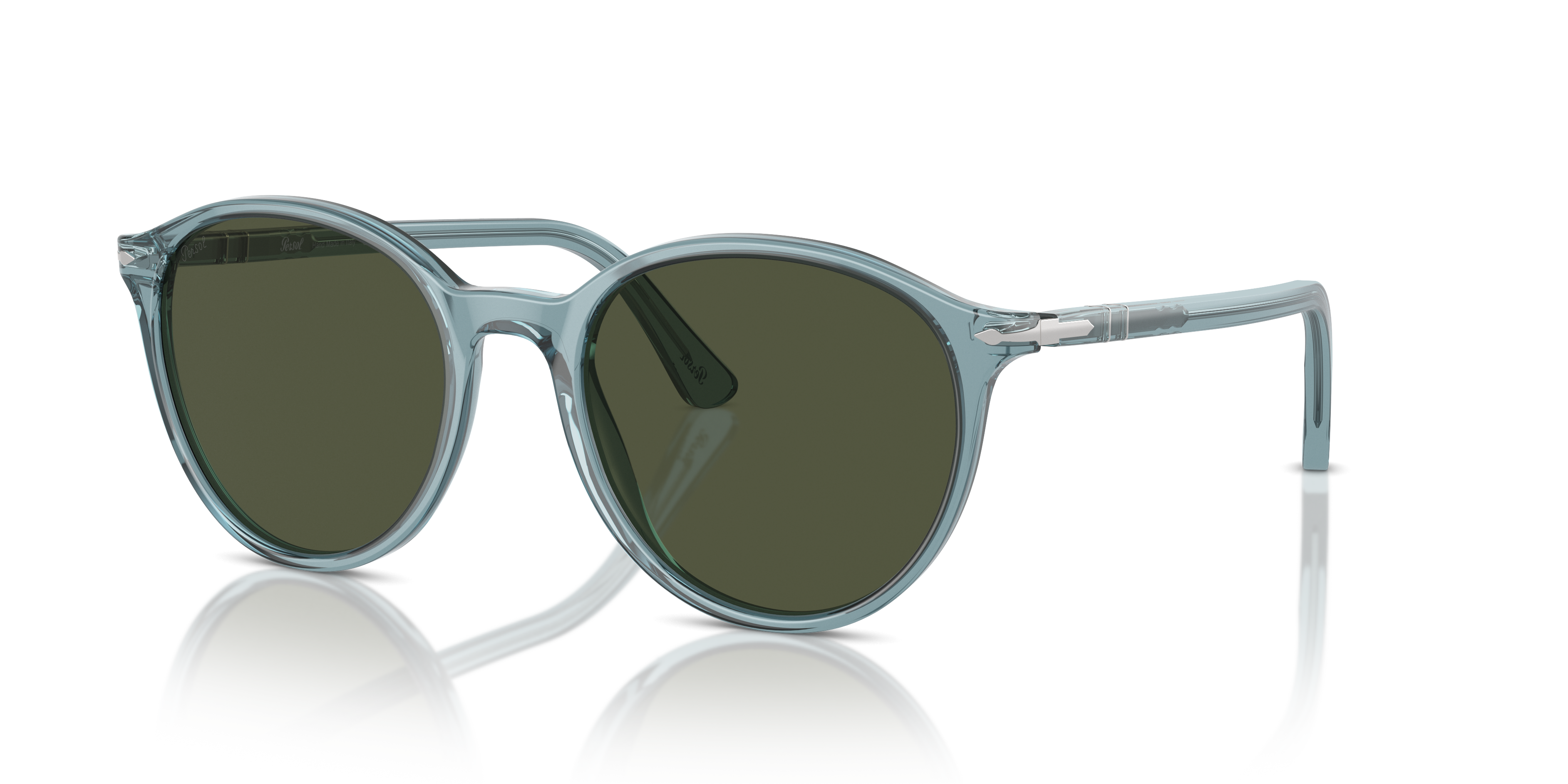 小物 persol Persol PO 5012 ST 49mm Titanium Antique Gold Tortoise / Light Blue