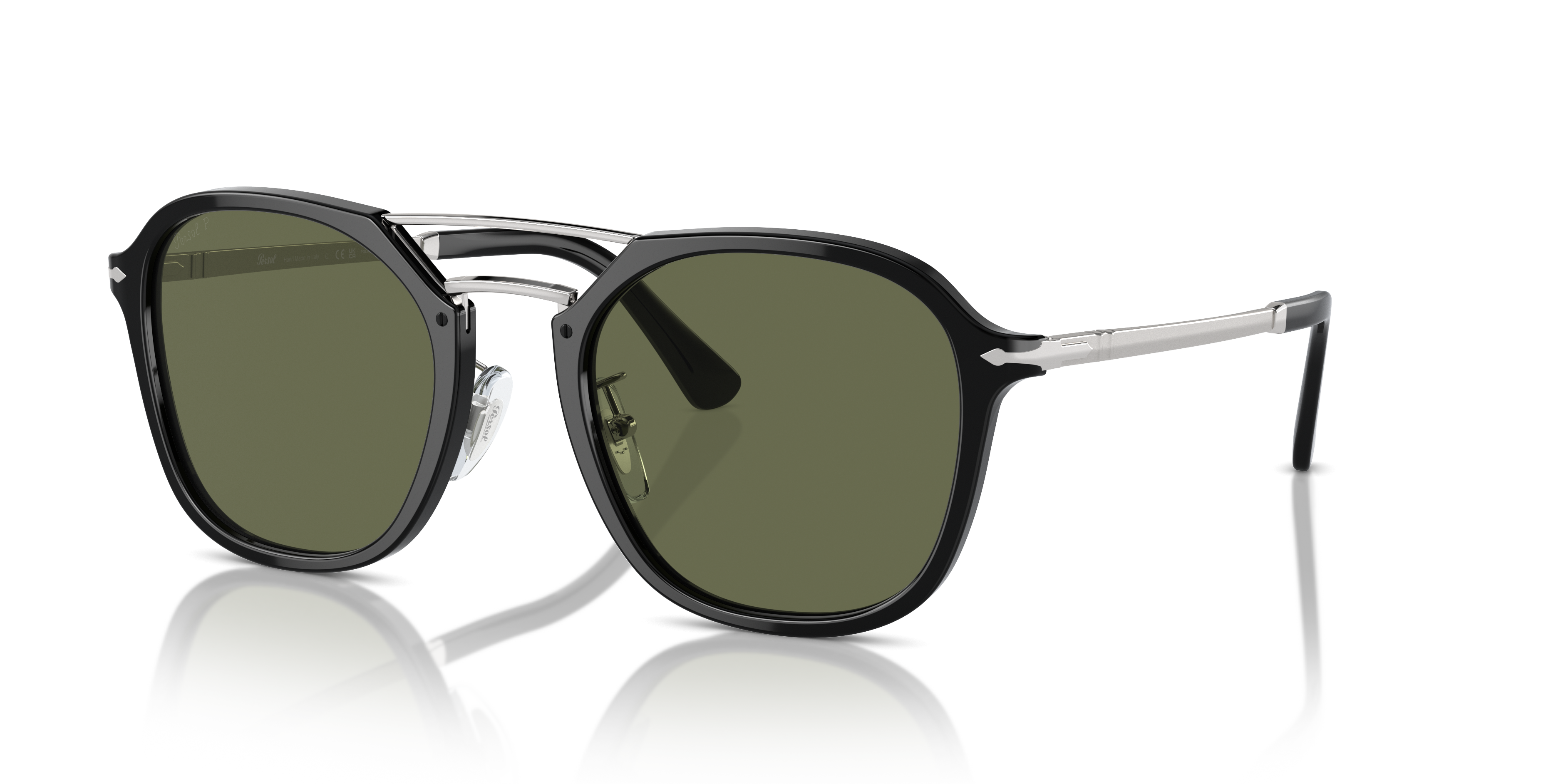 Persol PO3352S with Black Frame and Green Lenses | Persol® US
