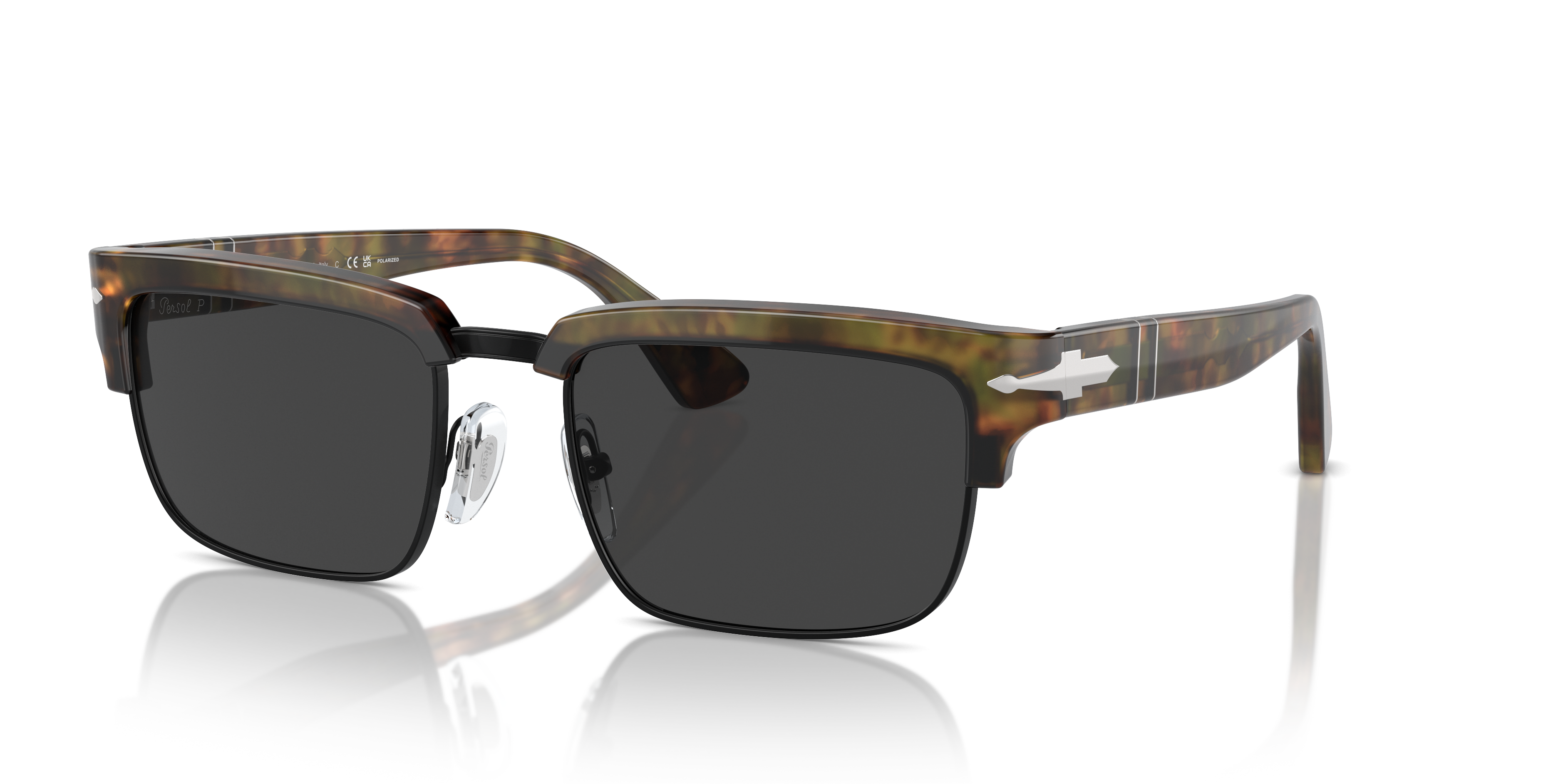 Persol PO3354S with Caffe Frame and Black Lenses | Persol® US