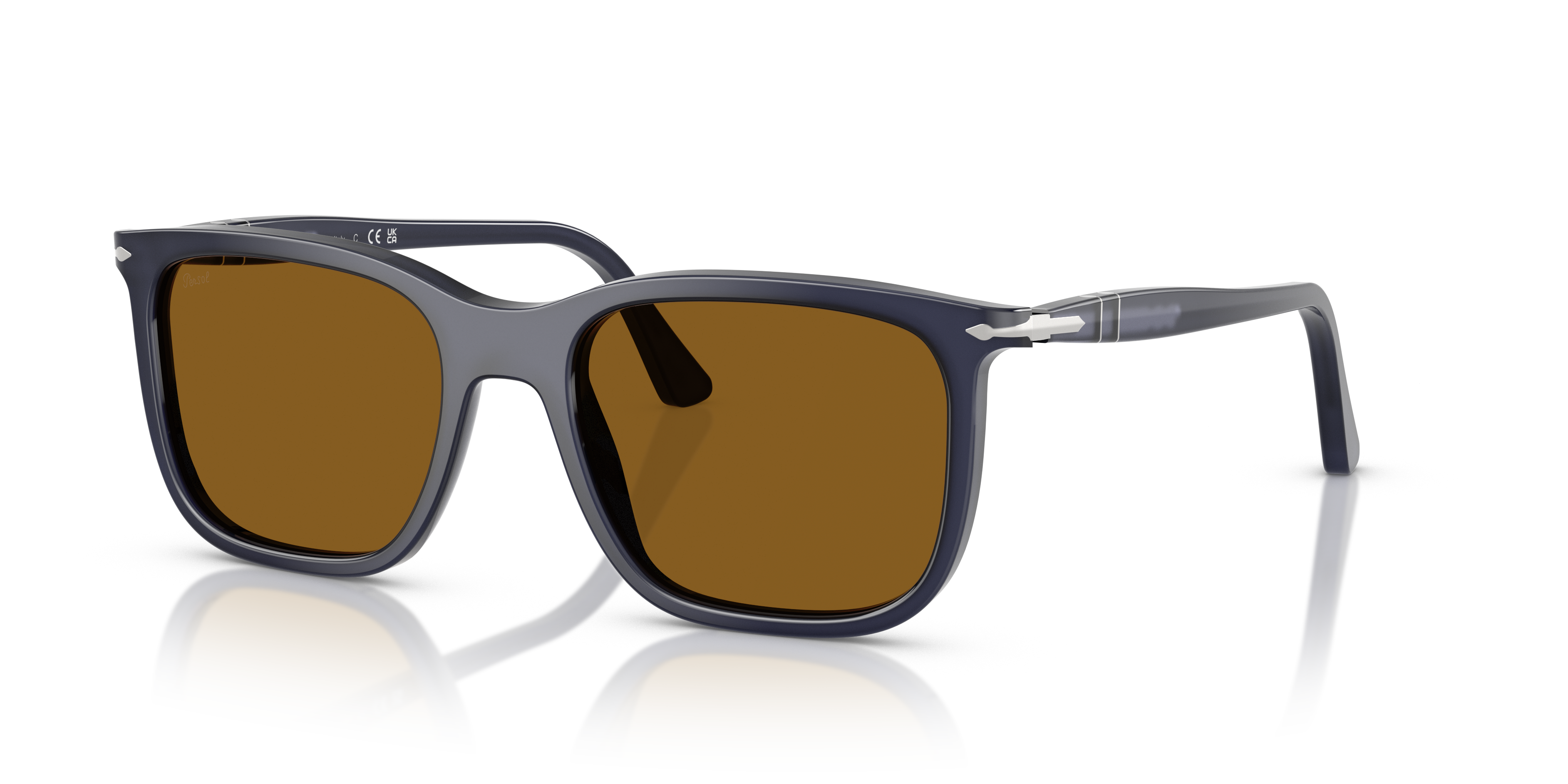 Persol PO3357S - Renzo with Milky Depths Blue Frame and Brown