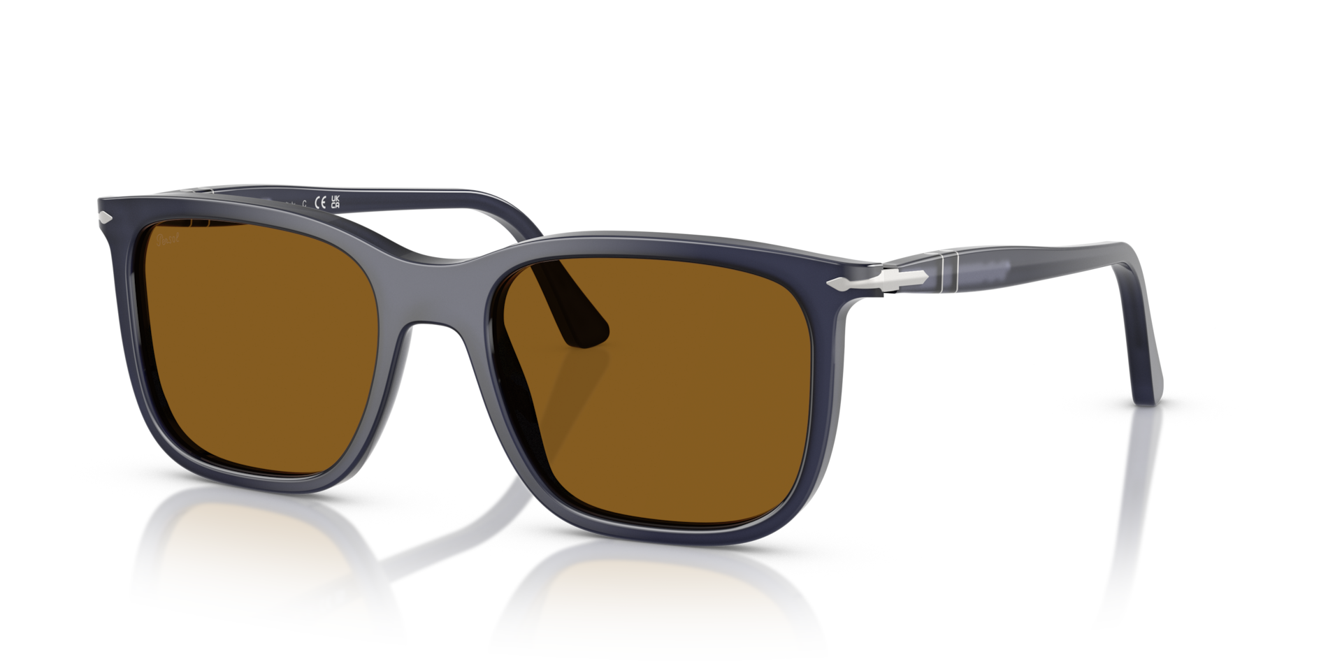 Persol PO3357S - Renzo with Milky Depths Blue Frame and Brown