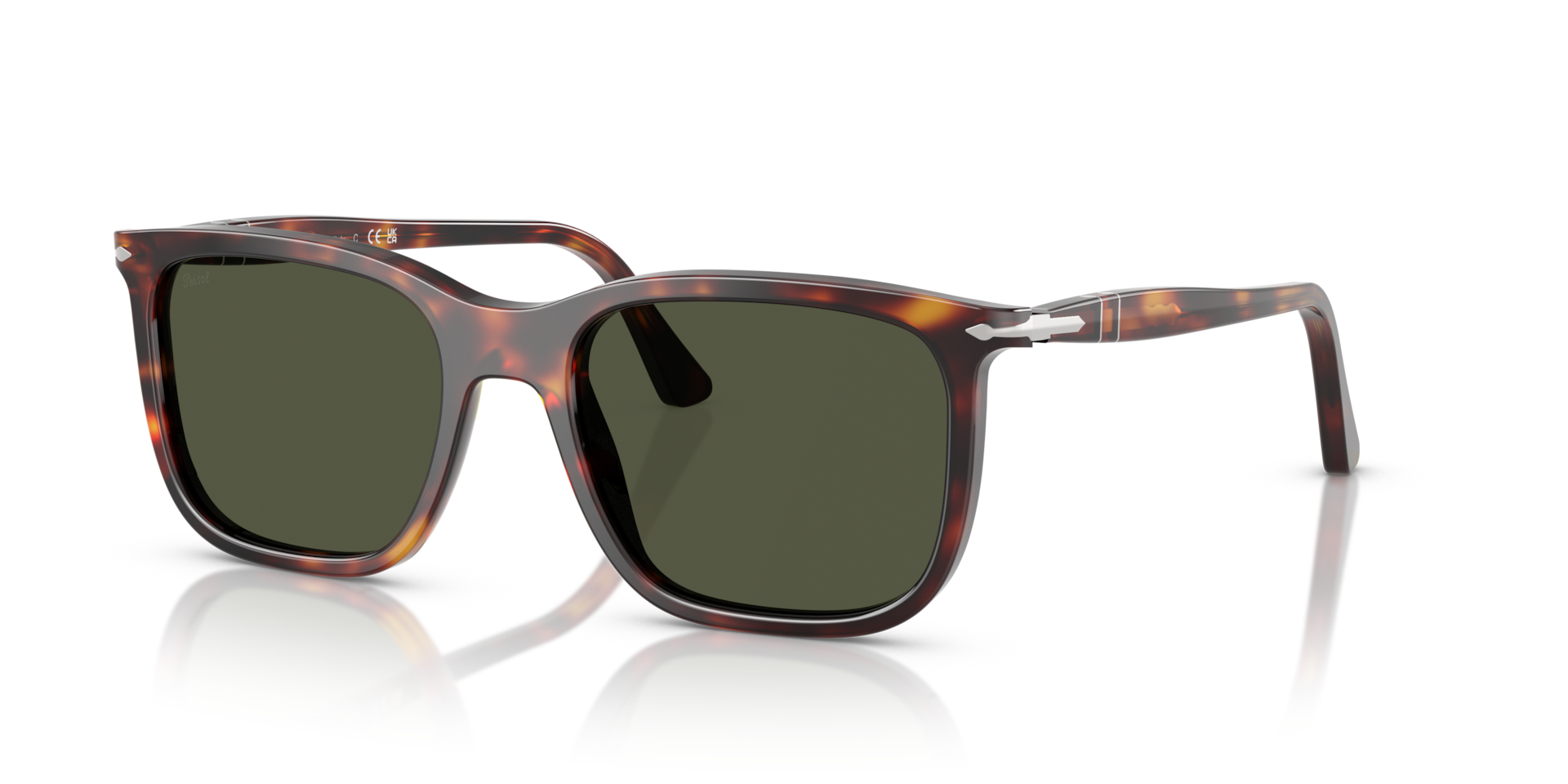 Persol　3127-S 　サングラス グリーンレンズ Persol PO3357S - Renzo with Havana Frame and Green Lenses | Persol® US