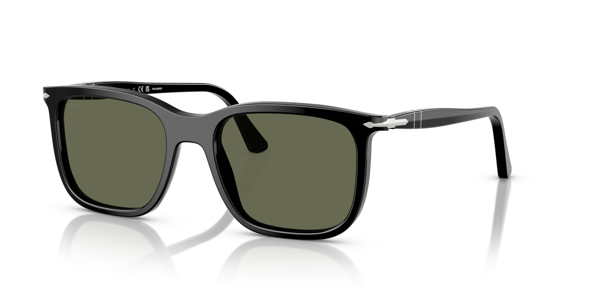 Persol　3127-S 　サングラス グリーンレンズ Persol PO3357S - Renzo with Black Frame and Green Lenses | Persol® US