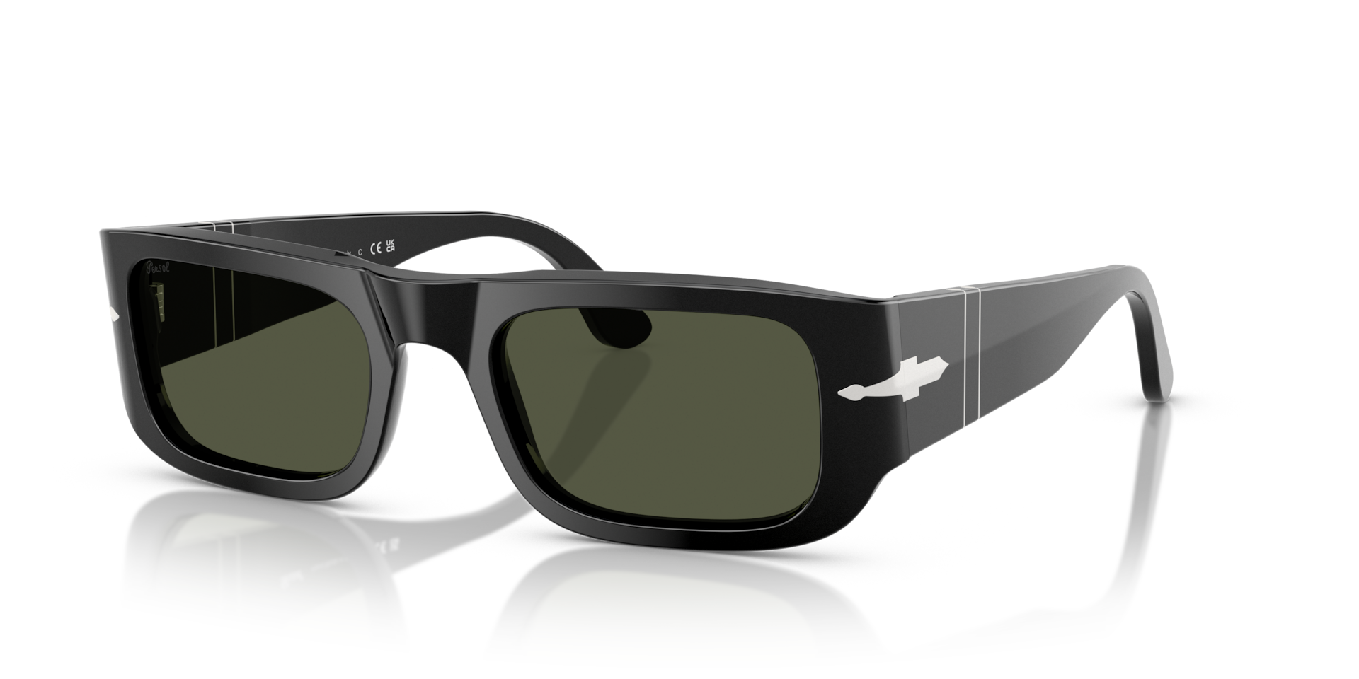 Persol PO3362S with Black Frame and Green Lenses | Persol® US