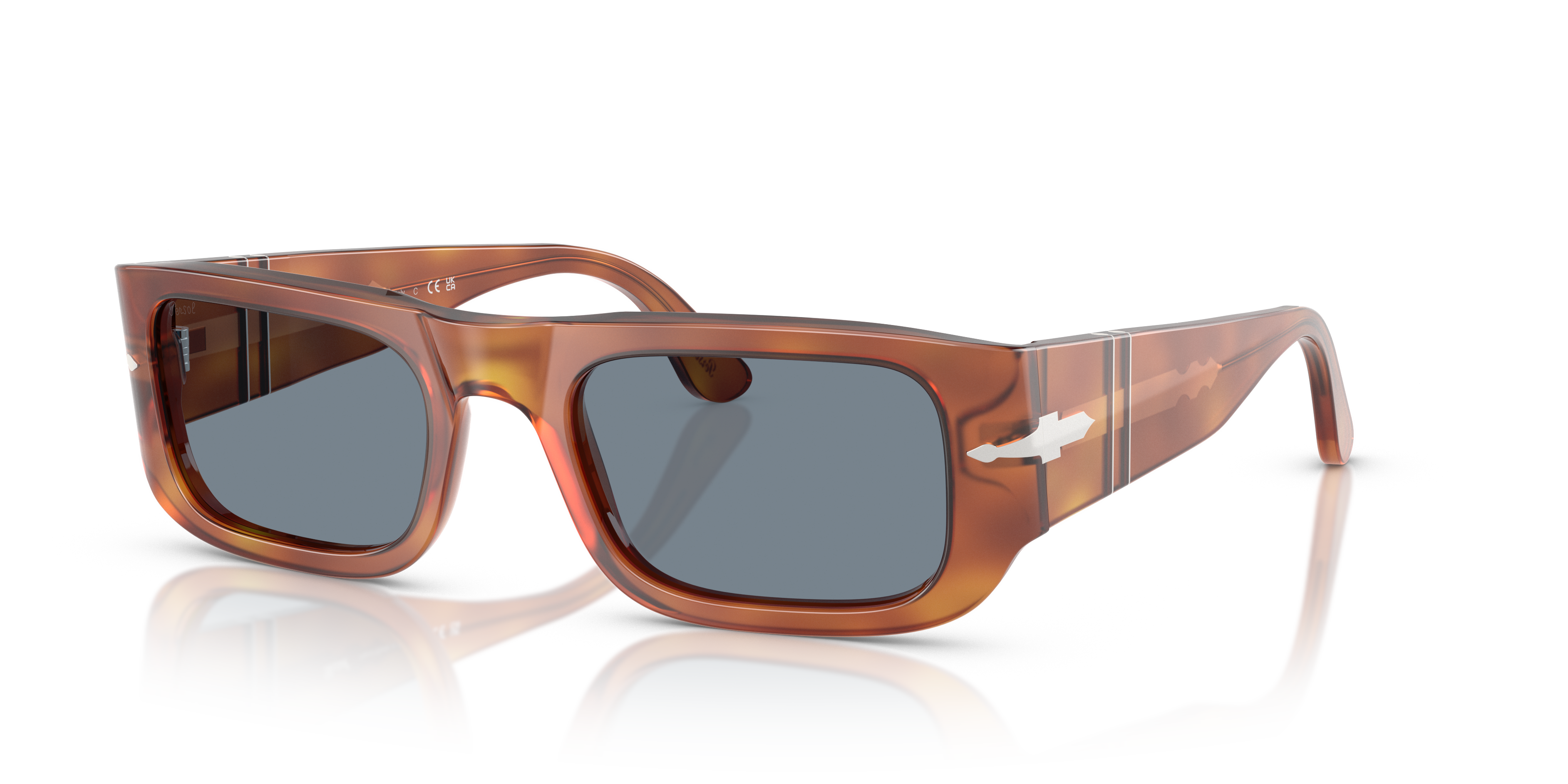 Persol PO3362S with Terra Di Siena Frame and Blue Lenses | Persol® US
