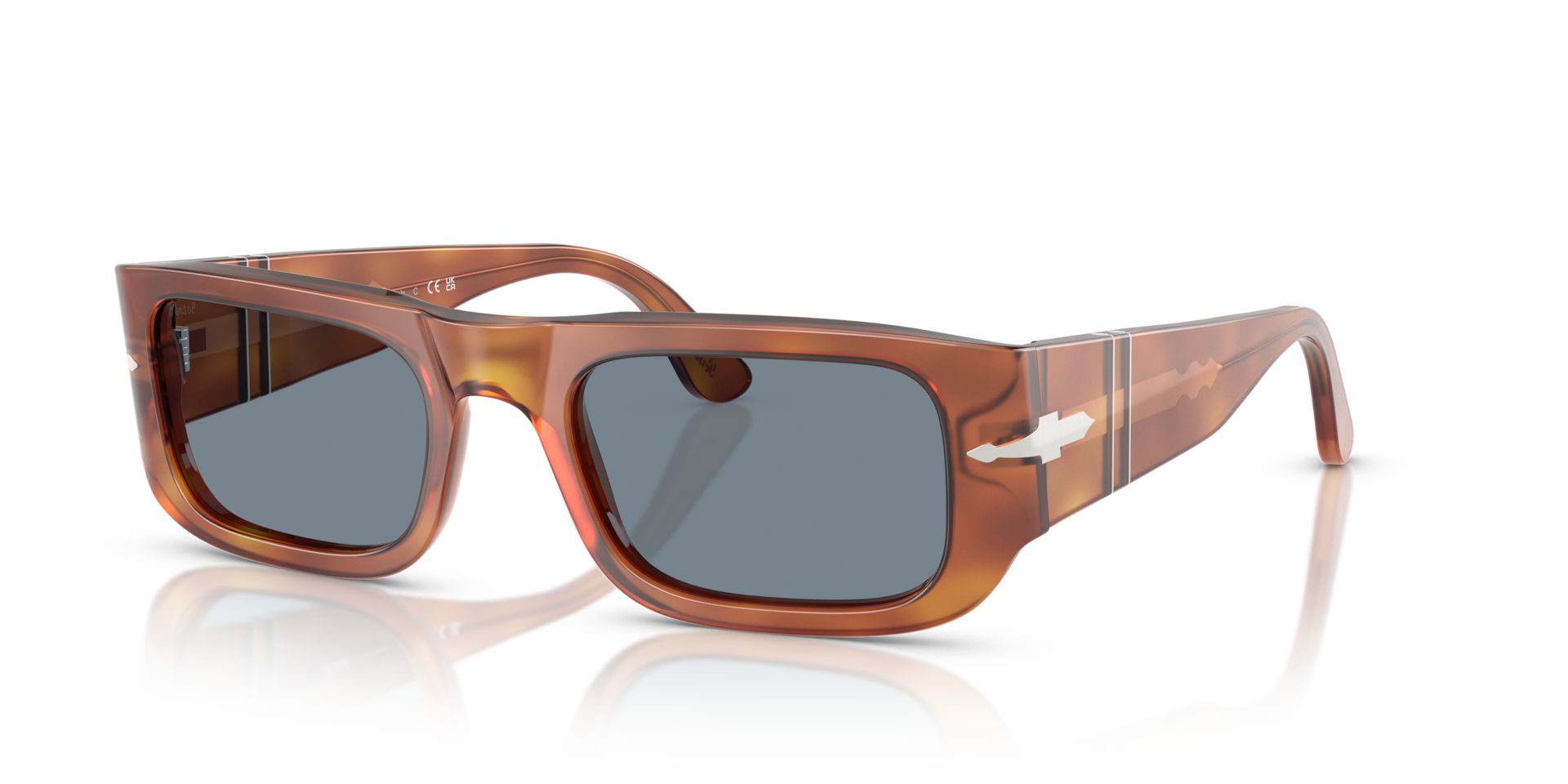 Persol PO3362S with Terra Di Siena Frame and Blue Lenses | Persol® US