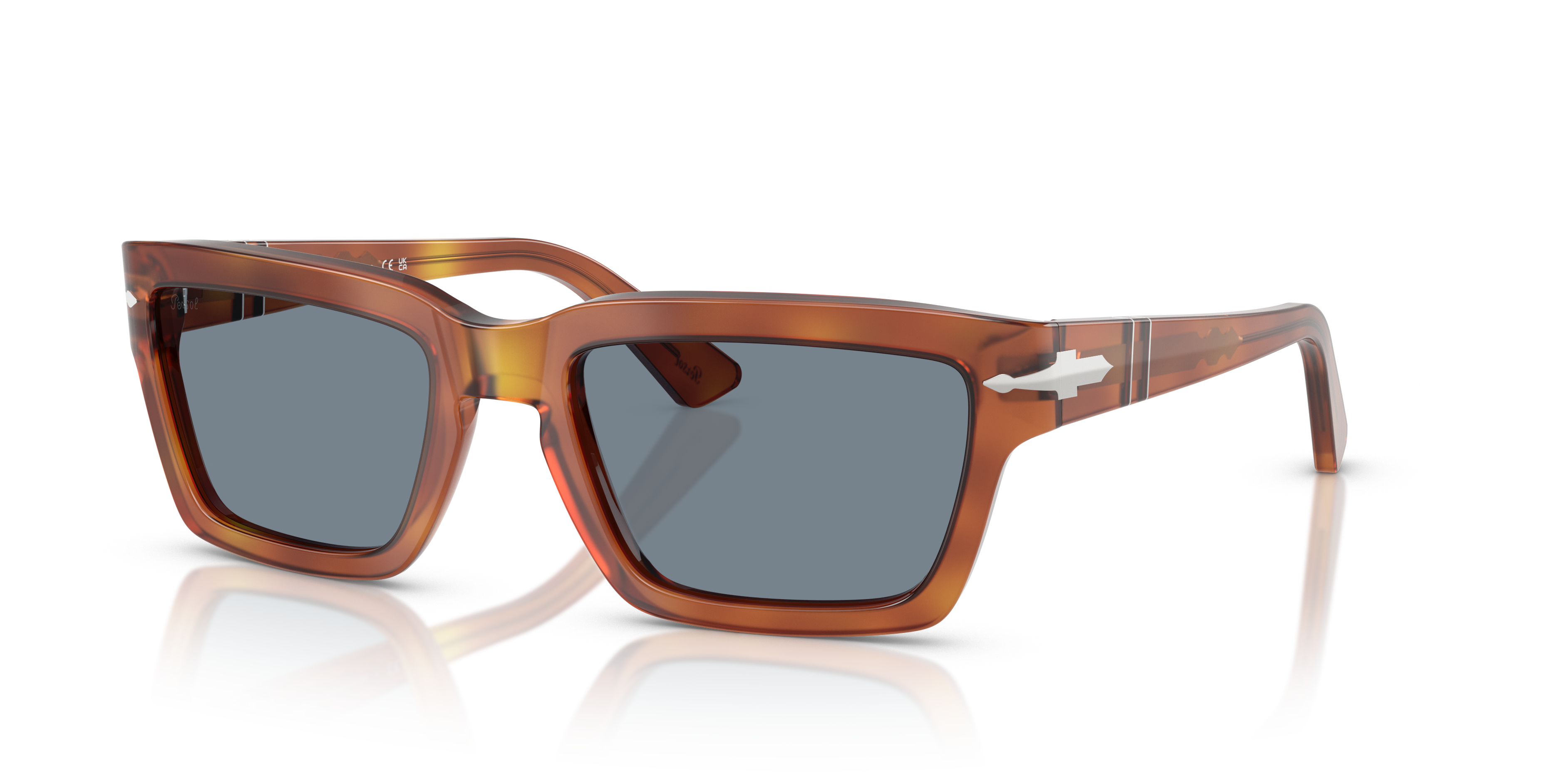 Persol PO3363S with Terra Di Siena Frame and Blue Lenses | Persol® US