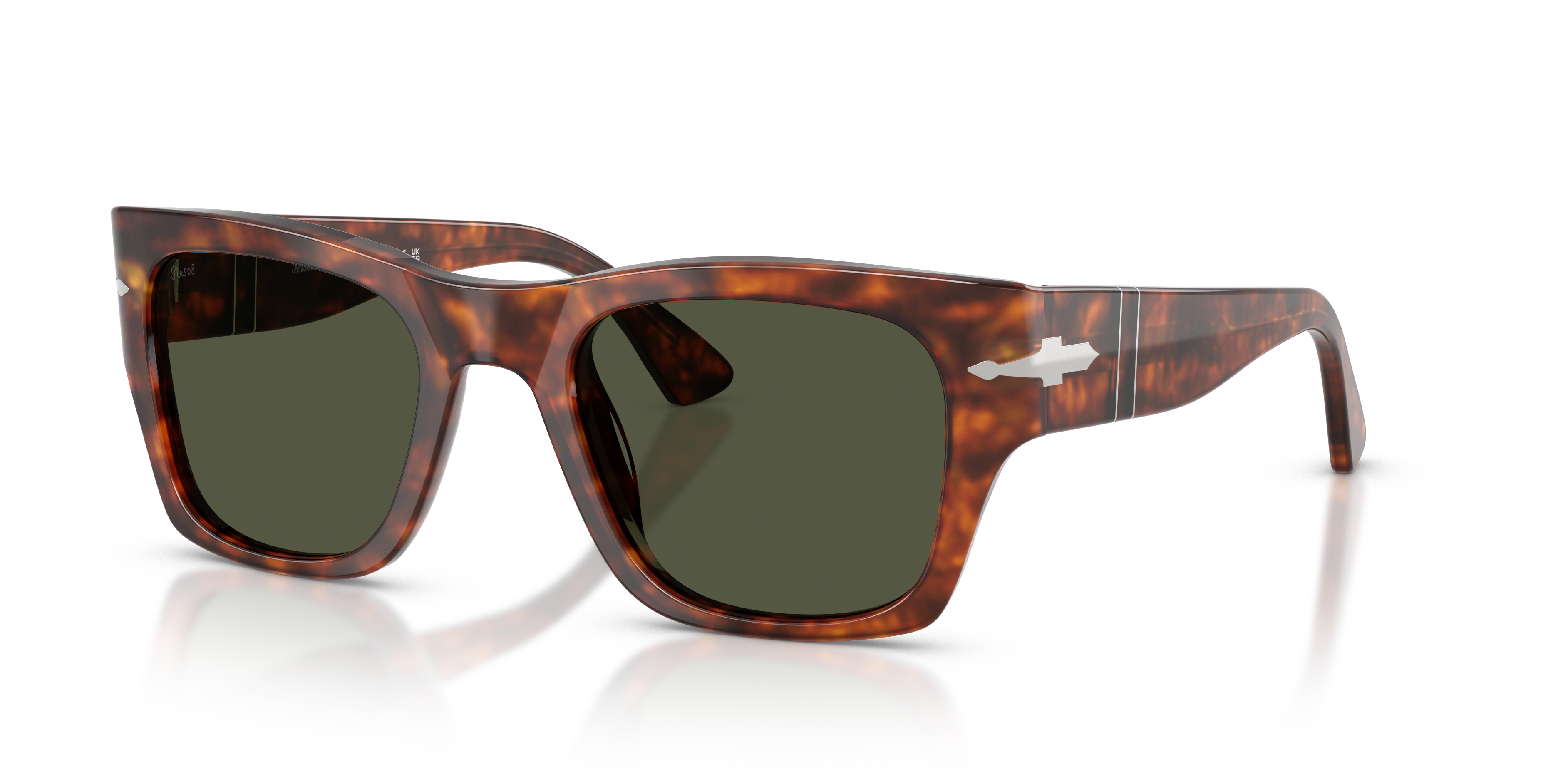 Persol PO3384S with Havana Frame and Green Lenses | Persol® US