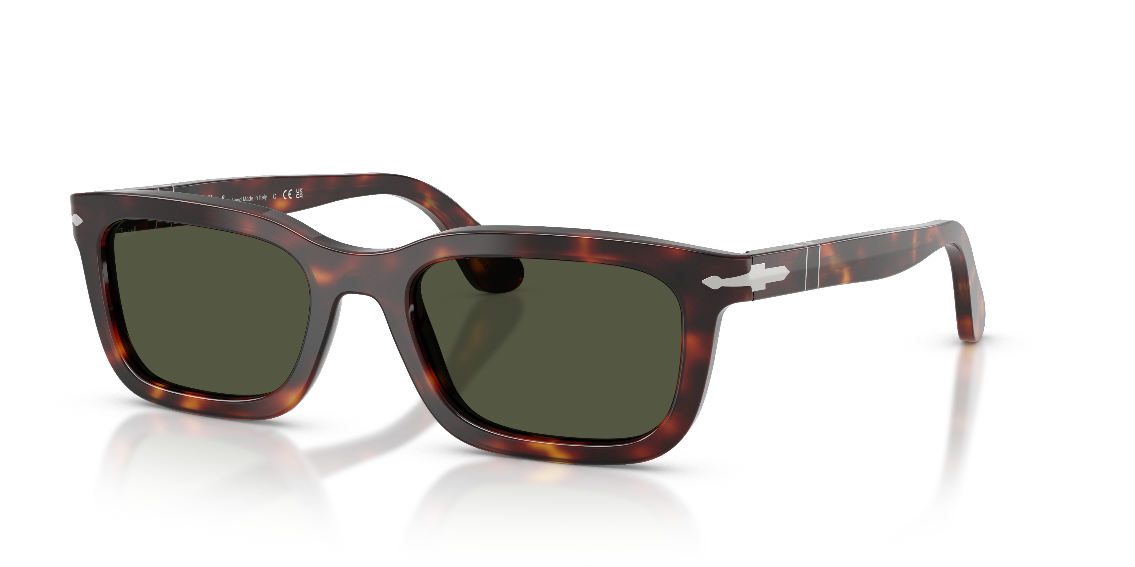 Persol PO3396S with Havana Frame and Green Lenses | Persol® US