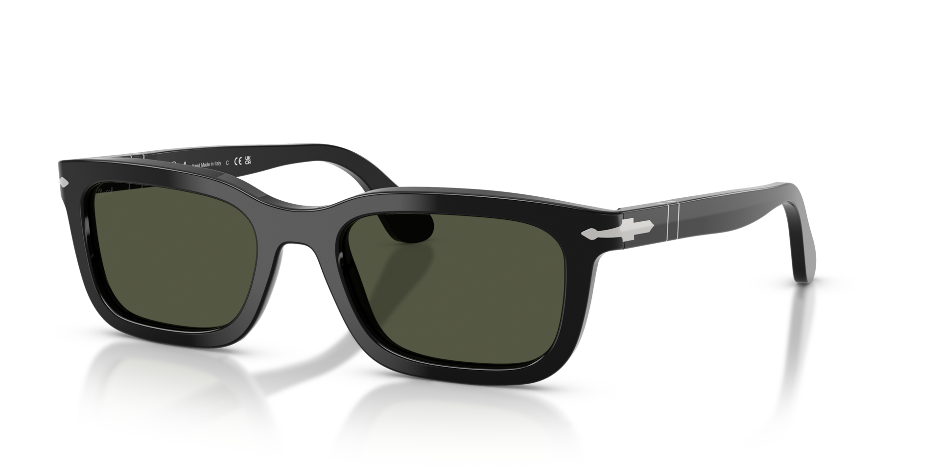 Persol PO3396S with Black Frame and Green Lenses | Persol® US