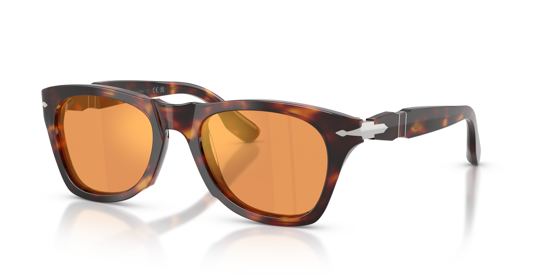 Persol PO8001S with Havana Frame and Orange Lenses | Persol® US
